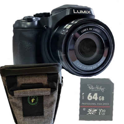 Panasonic Panasonic Lumix DC-FZ83 schwarz + Tasche + 64 GB Kompaktkamera