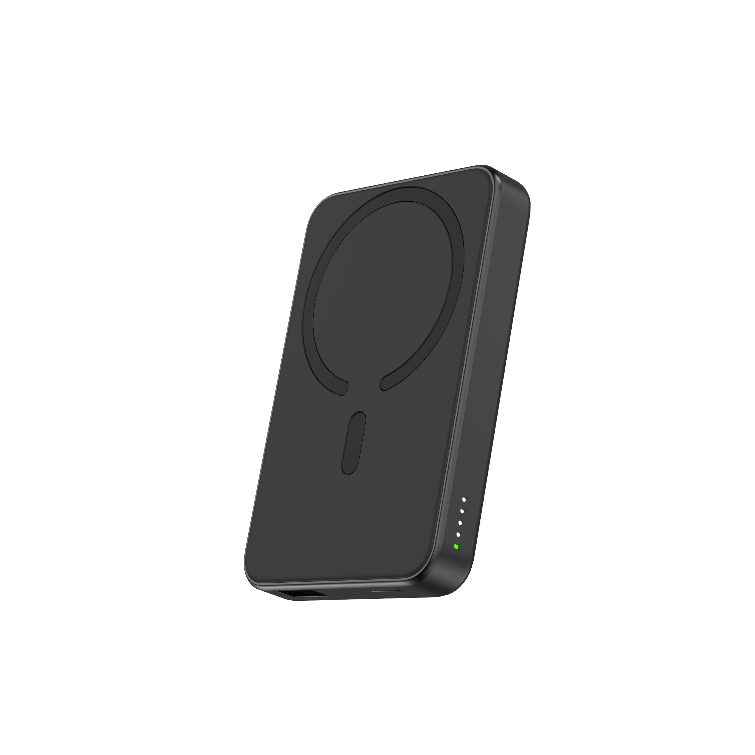 Kevin Frotscher (FroShop) MagSafe Akku Powerbank für Original Apple iPhone 12 13 14 15 Pro Plus Powerbank iPhone 16 17 Pro Max Plus SE 5000 mAh, USB-C Anschluss Kabellos Magnetisch Dünn Leicht - Farbe Schwarz