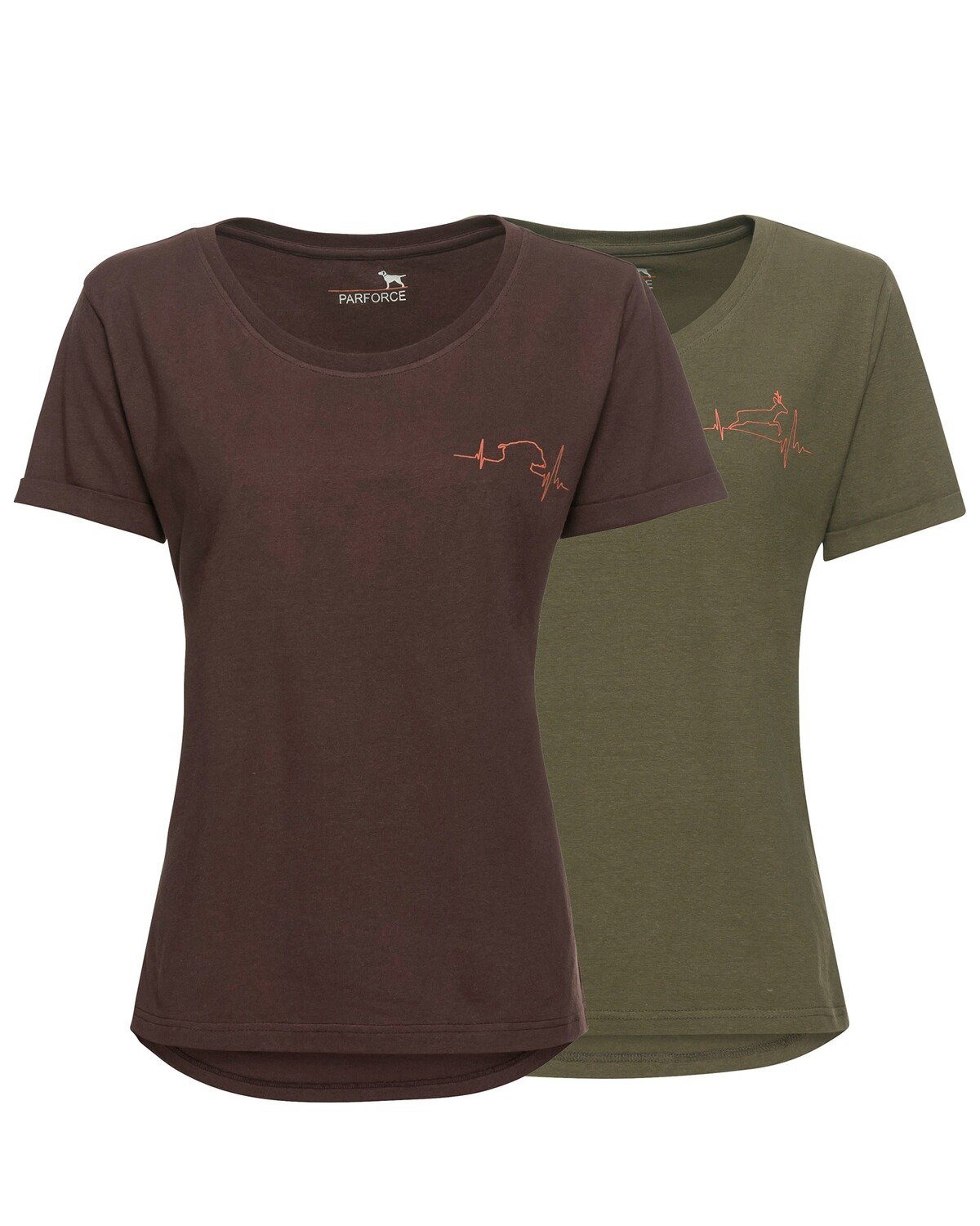 Parforce T-Shirt Damen Heartbeat T-Shirts 2er-Set