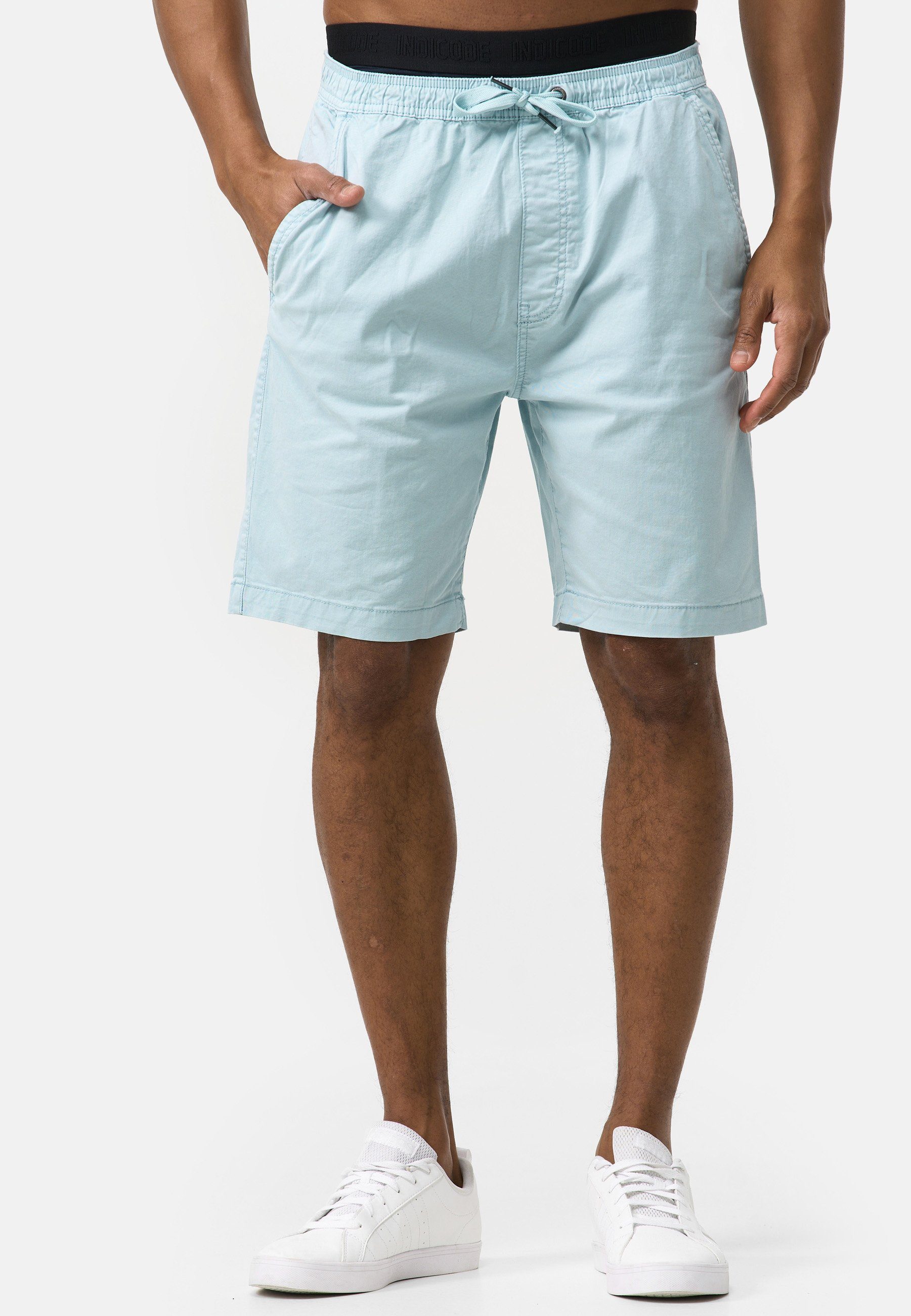 Indicode Chinoshorts Kelowna mit elastischem Bund günstig online kaufen
