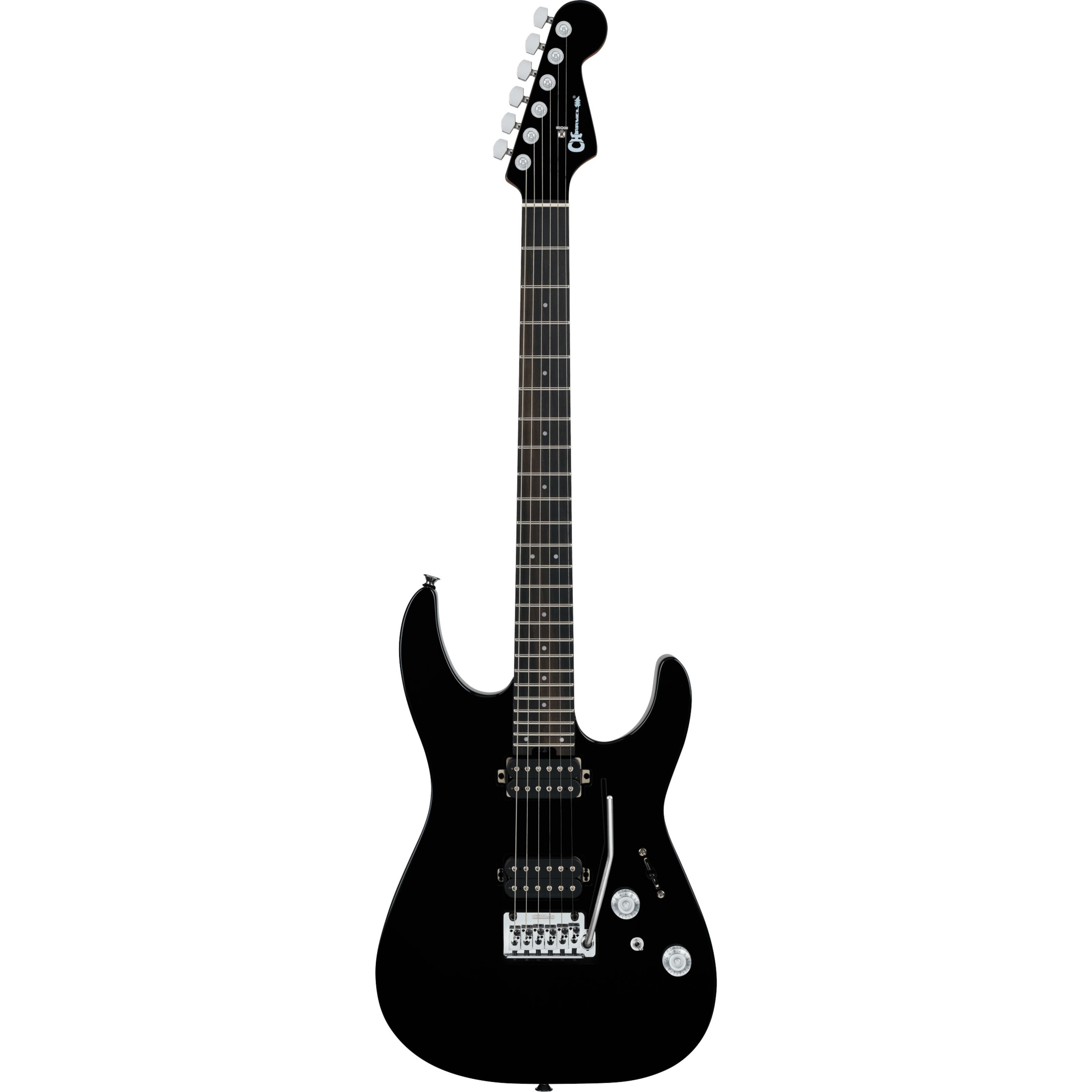 Charvel E-Gitarre, E-Gitarren, ST-Modelle, Pro-Mod Plus DK24 HH 2PT E Raven Black - E-Gitarre