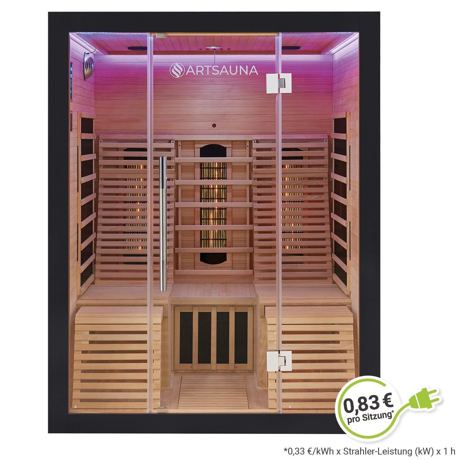 Artsauna Infrarotkabine Helsinki150 Dual Technology, BxTxH: 150 x 150 x 190 günstig online kaufen