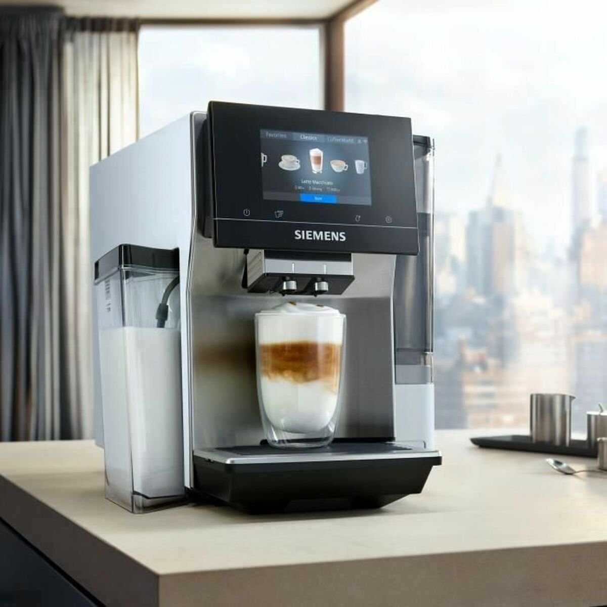 SIEMENS Kaffeevollautomat Superautomatische Kaffeemaschine Siemens 1500 TQ705R03 AG W