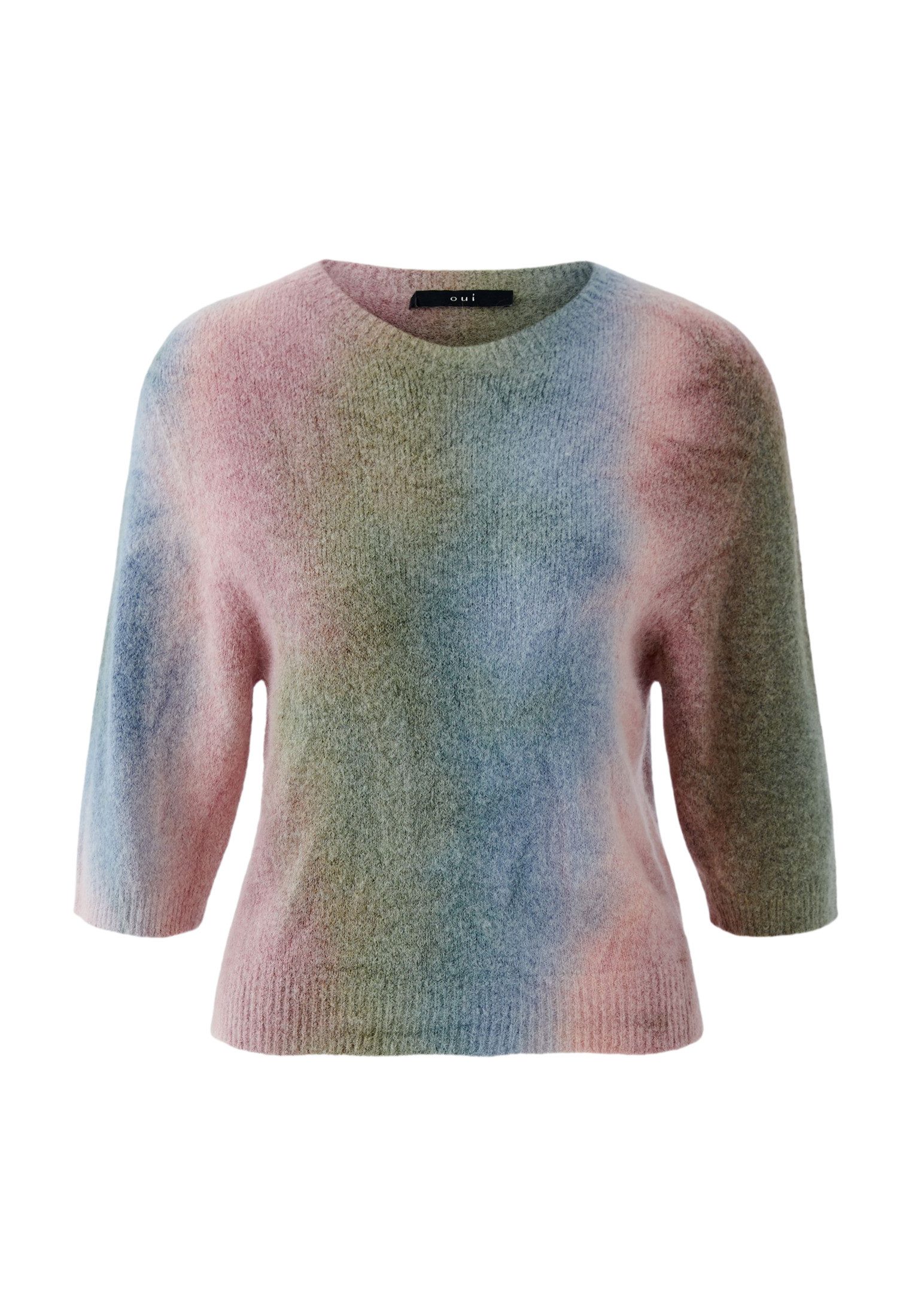 Oui Rundhalspullover Pullover