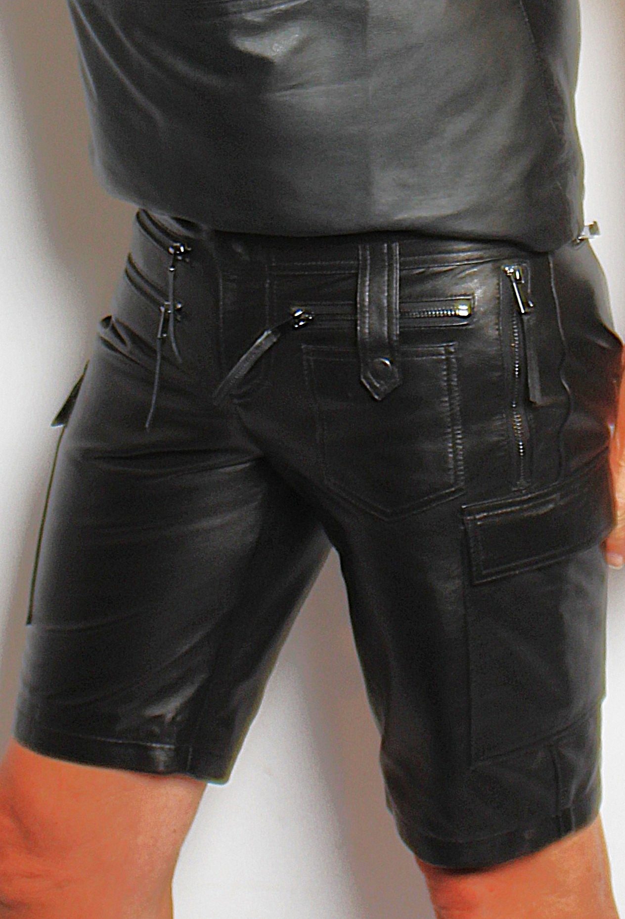 Be Noble Lederhose Casanova Schwarze Ledershorts günstig online kaufen