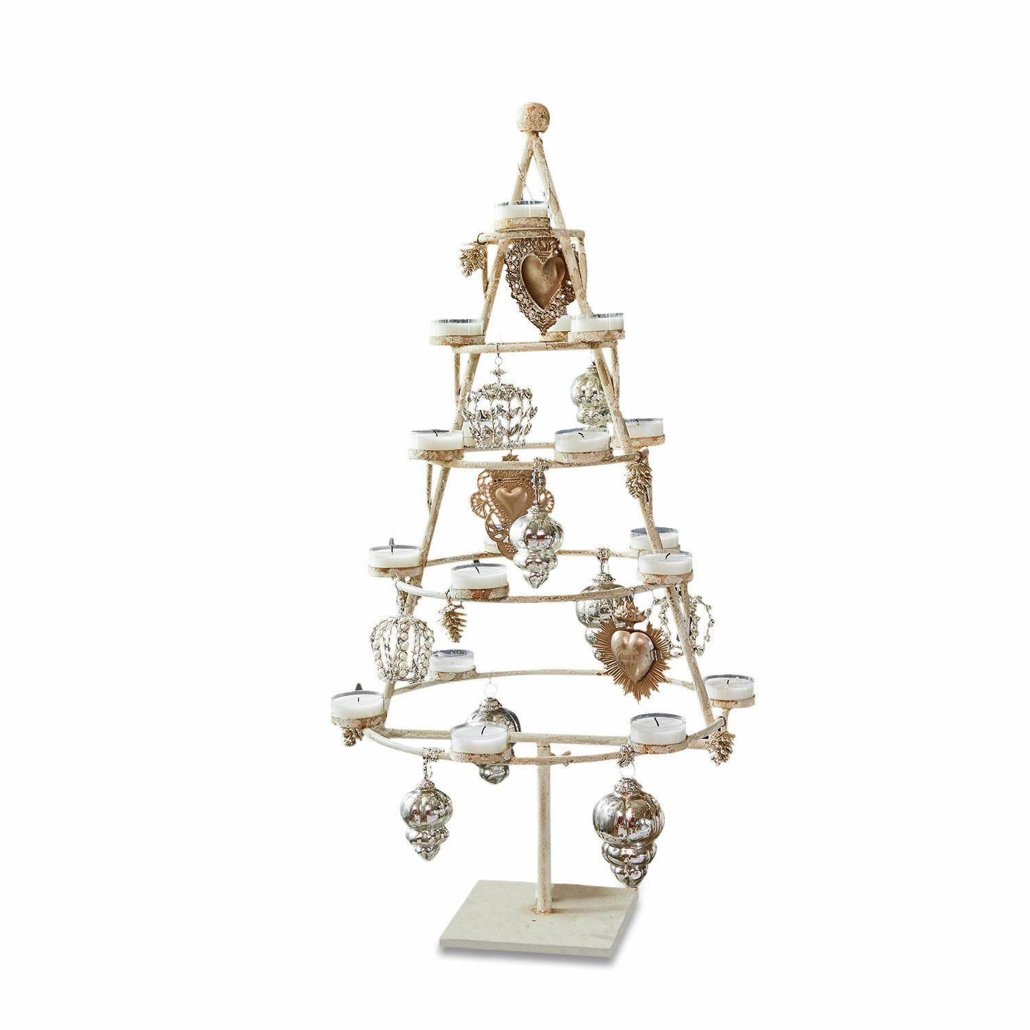 Himeji Mirabeau Deko-Baum antikcreme Weihnachtsfigur