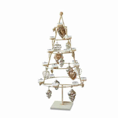 Mirabeau Weihnachtsfigur Deko-Baum Himeji antikcreme