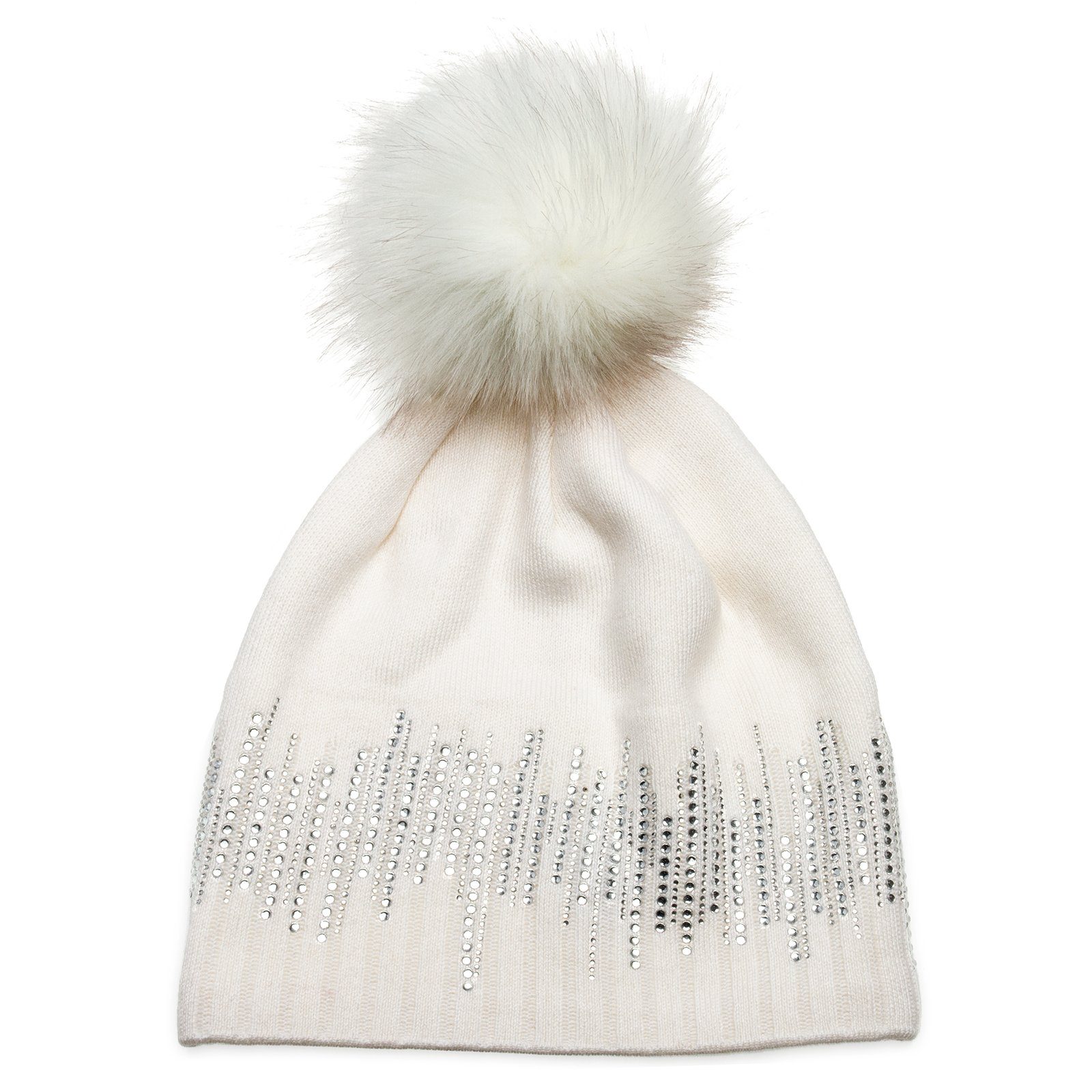 Caspar Beanie MU206 Gefütterte Damen Feinstrick Long Beanie Mütze mit Glitz günstig online kaufen
