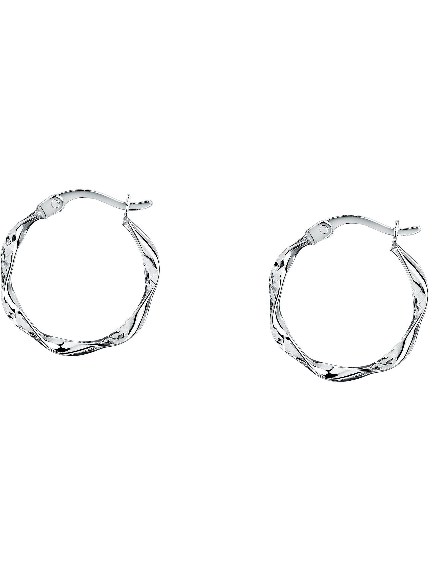 CHRIST Paar Creolen CHRIST Damen-Creolen 585er Weißgold (Paar), Damenschmuc günstig online kaufen