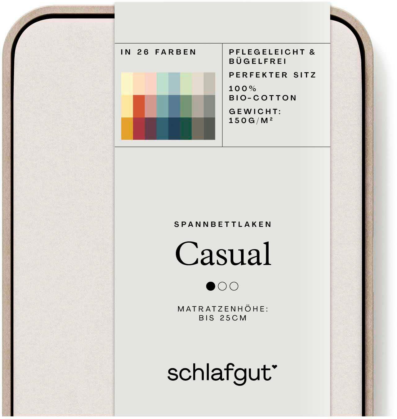 Schlafgut Spannbettlaken CASUAL u.a. in Gr. günstig online kaufen