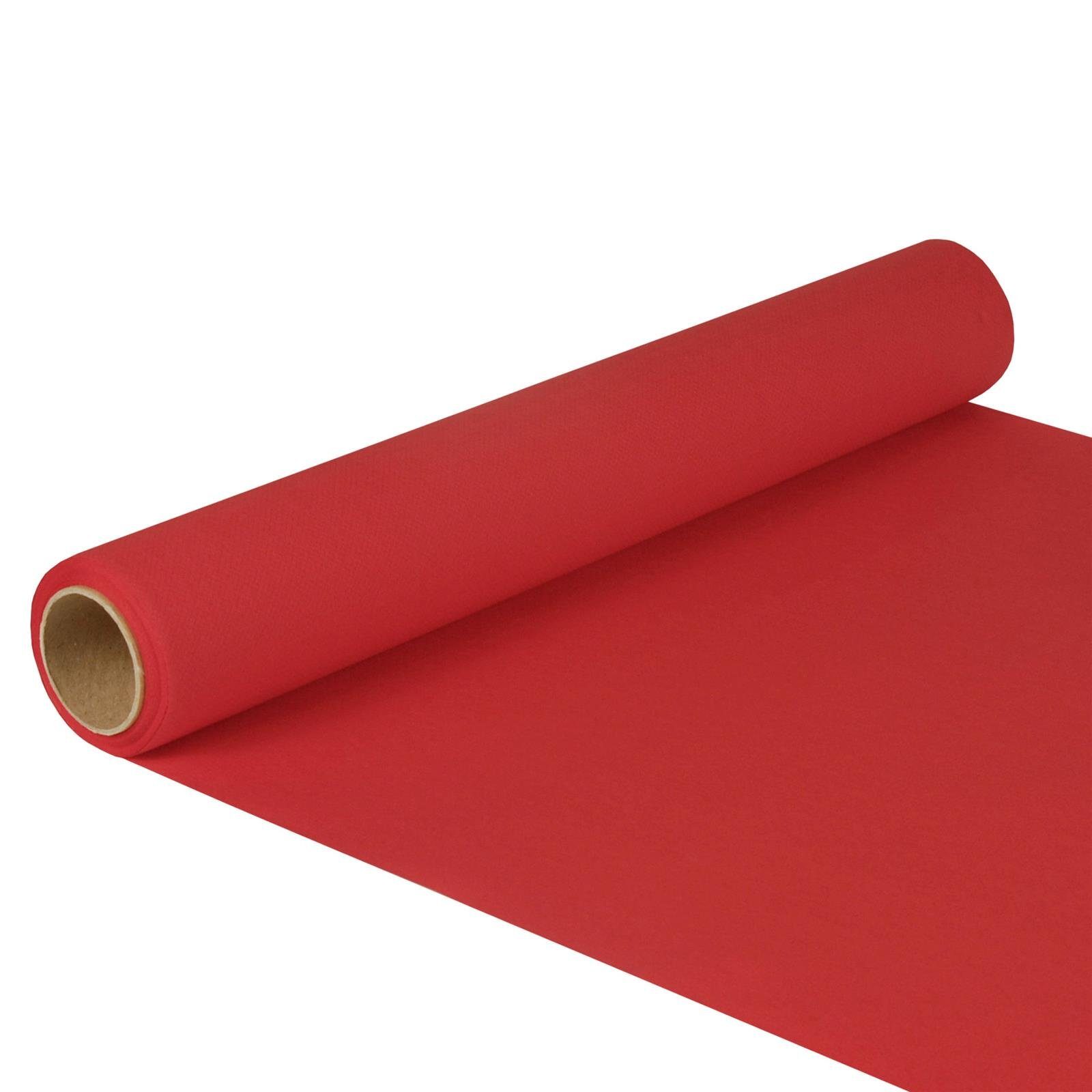 PAPSTAR Tischläufer Tischläufer Tissue ROYAL Collection 5 m x 40 cm rot