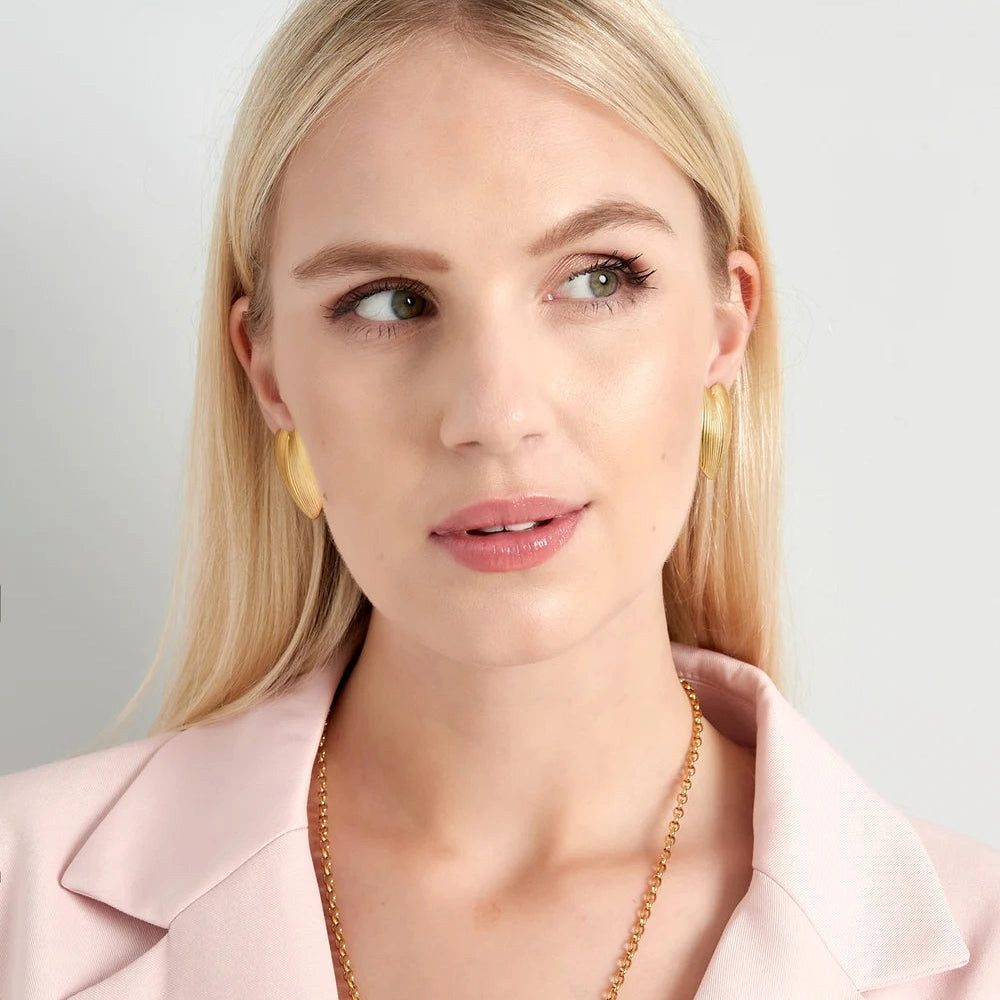 Cala Rose Paar Creolen GLOW HEART CLIPS