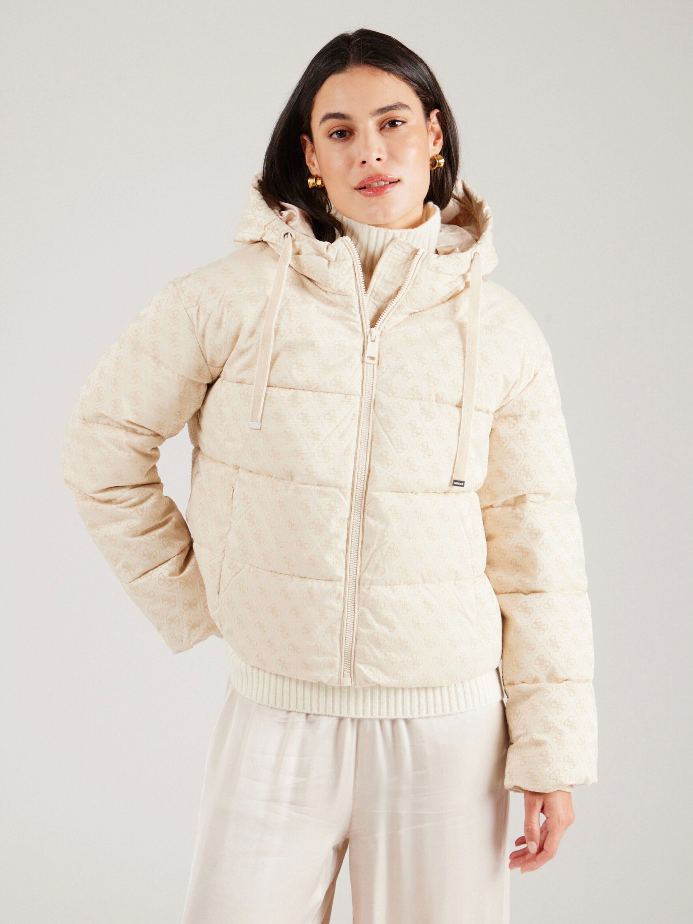 Guess Steppjacke DAISY (1-St), Kapuze mit Tunnelzug