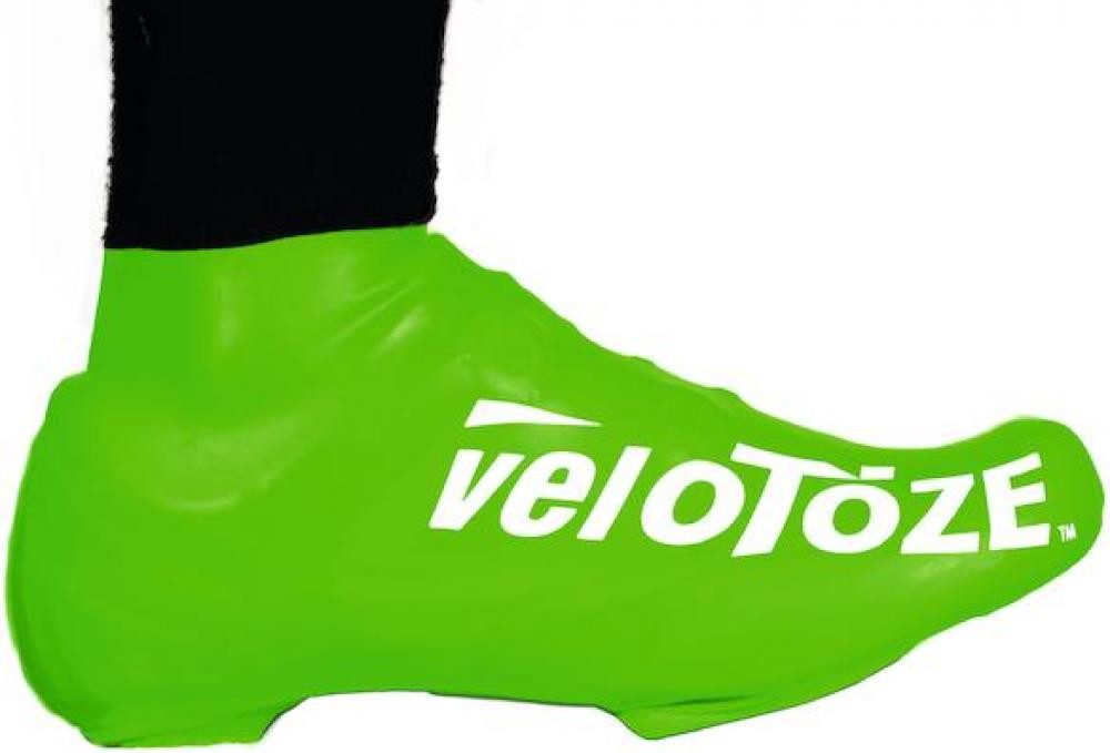 Velotoze Fahrrad-Überschuh VeloToze Überschuh kurz grün S/M - wasserdichter Aero-Überschuh für kü