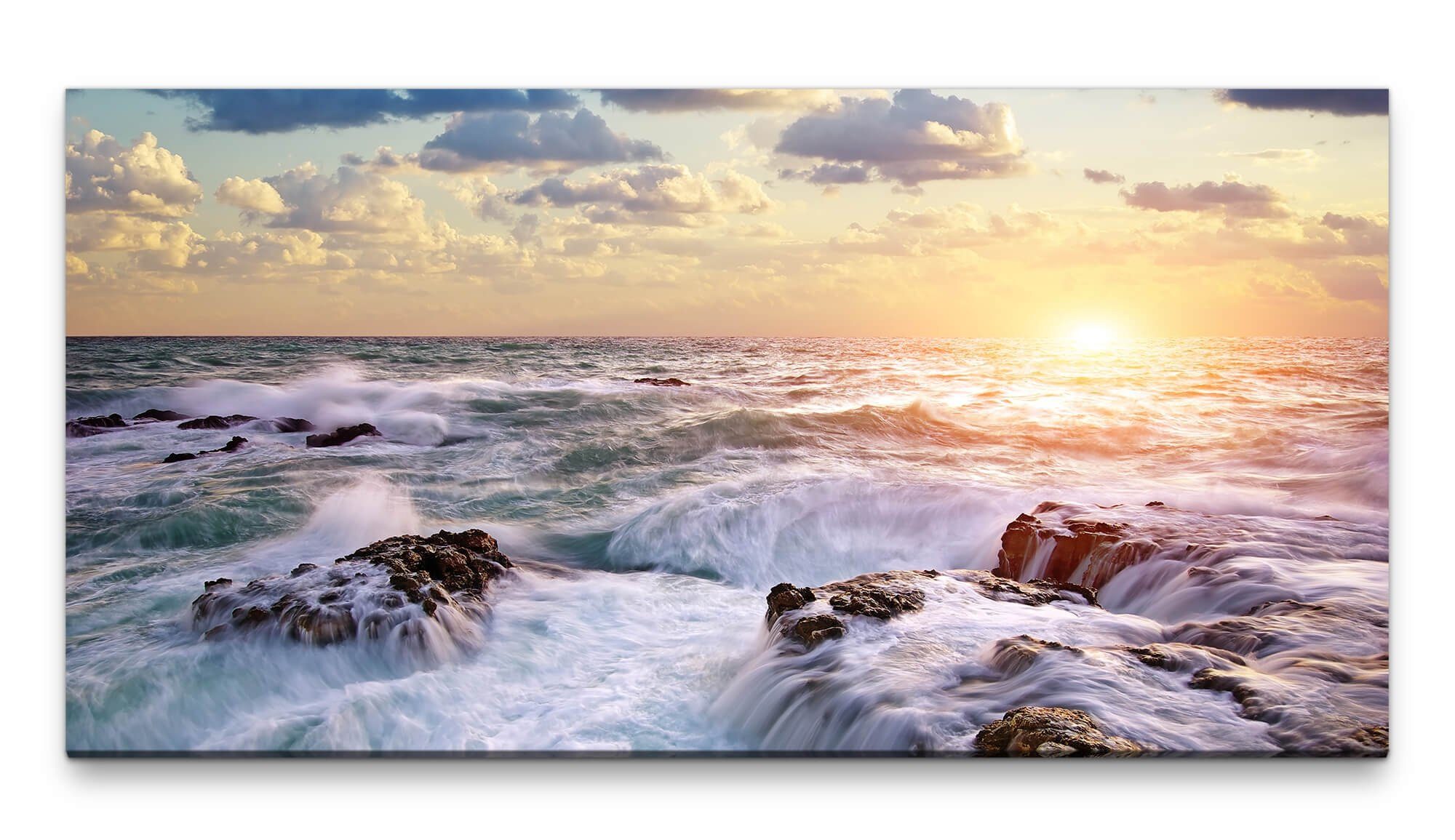 Leinwandbild Bilder XXL schöner See 50x100cm Wandbild auf Leinwand
