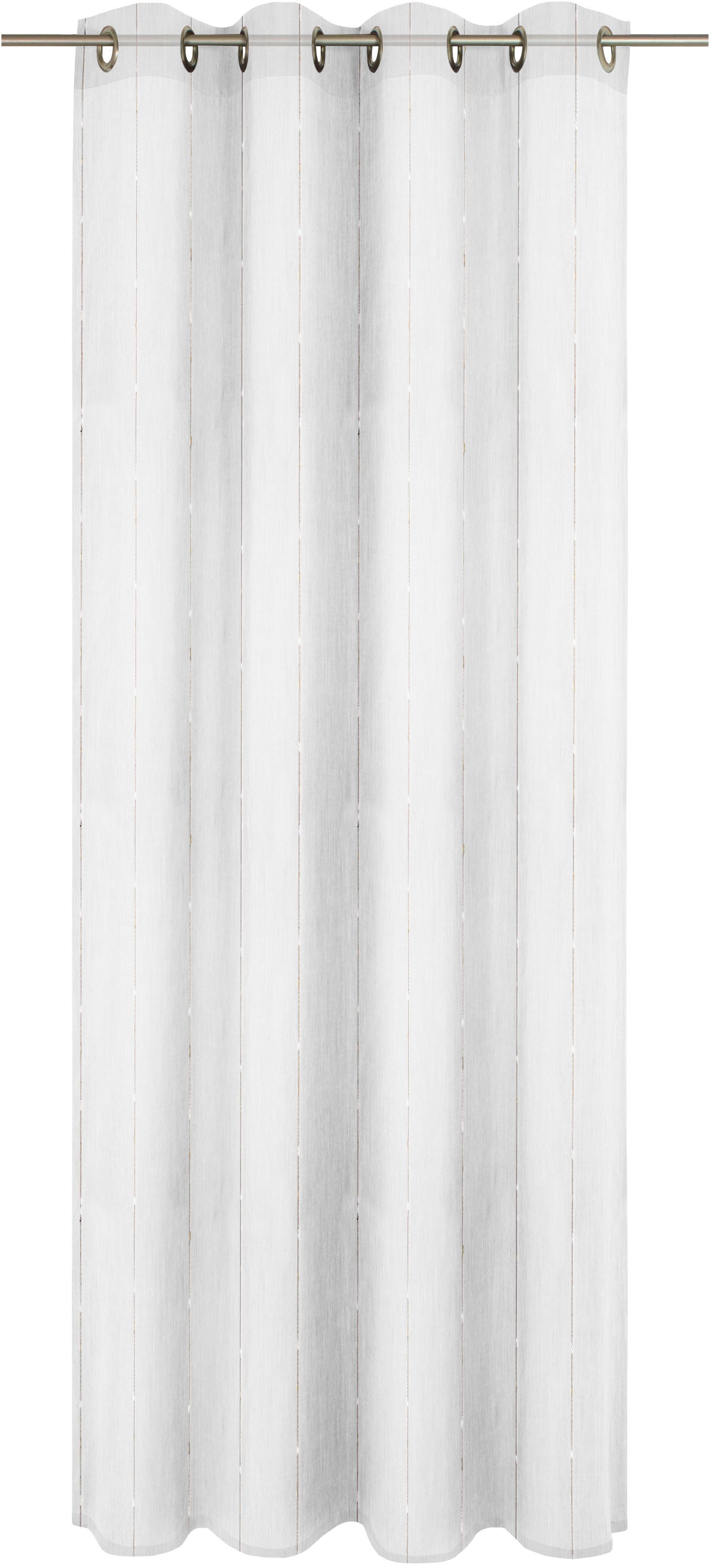 Wirth Gardine Lizzy (1 St), Ösen, halbtransparent