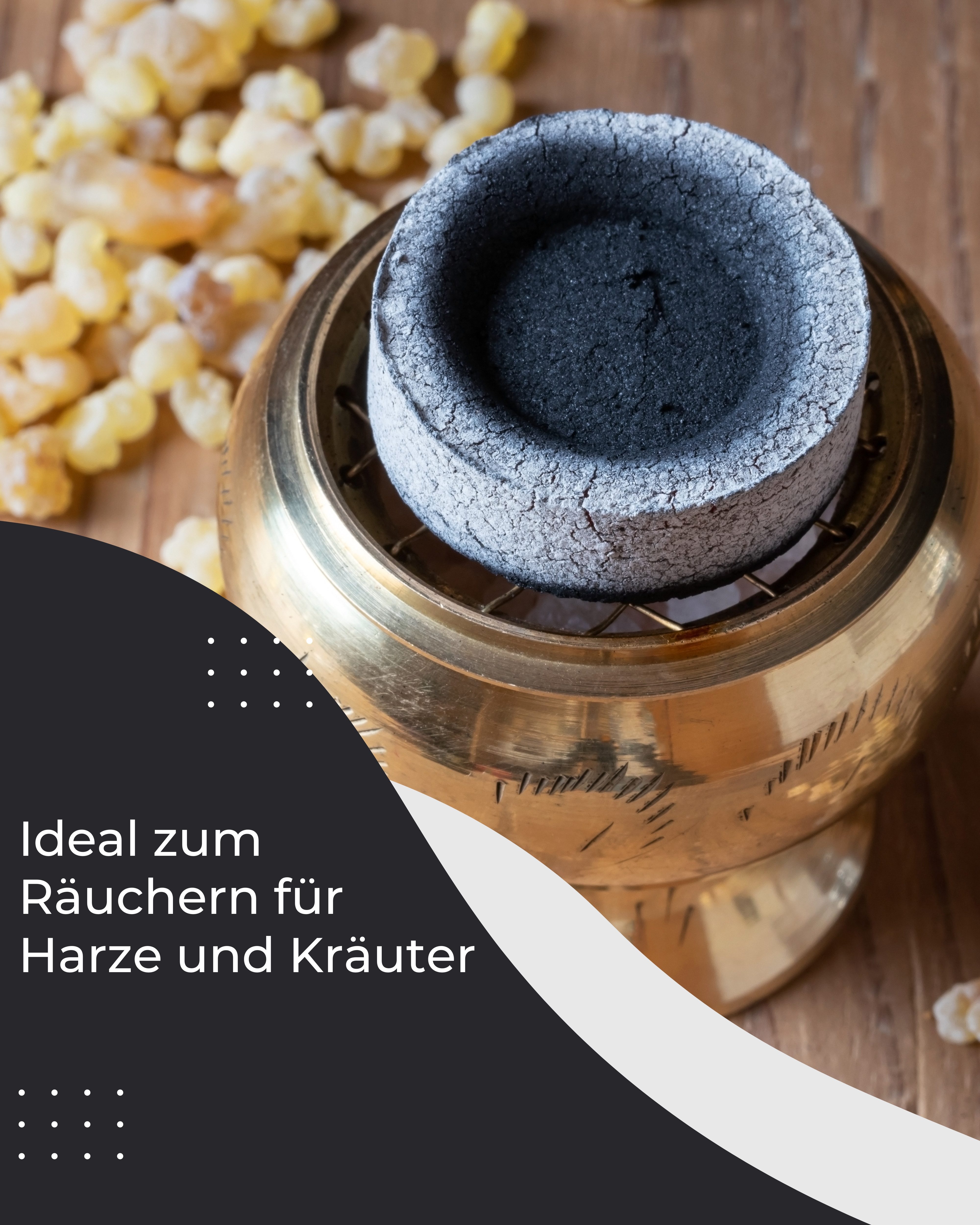 Incensera Räucherstövchen Hochwertige Räucherkohle - Räuchern, Kohletablett günstig online kaufen