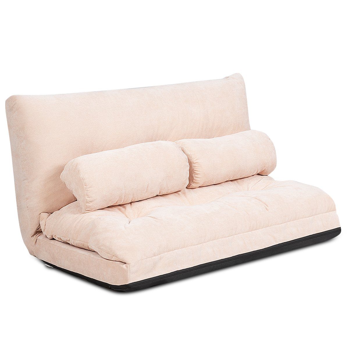 COSTWAY Schlafsofa, Bodensofa Sofabett klappbar, Bodensessel für wohnzimmer