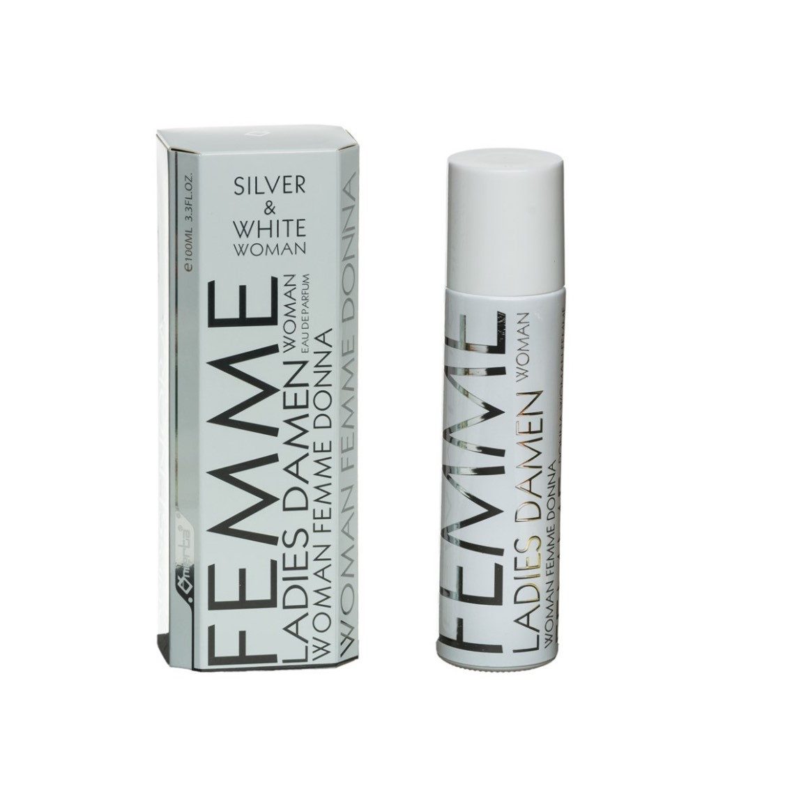 OMERTA Eau de Parfum Omerta Damenparfüm 100ml Duftzwilling EDP Silver& White Women, 1-tlg.