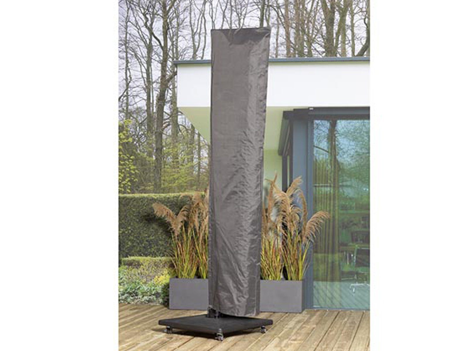 PEREL Sonnenschirm-Schutzhülle (1-St), Abdeckung Garten-Schirm Abdeck-Haube quadratisch & rund bis Ø 300cm