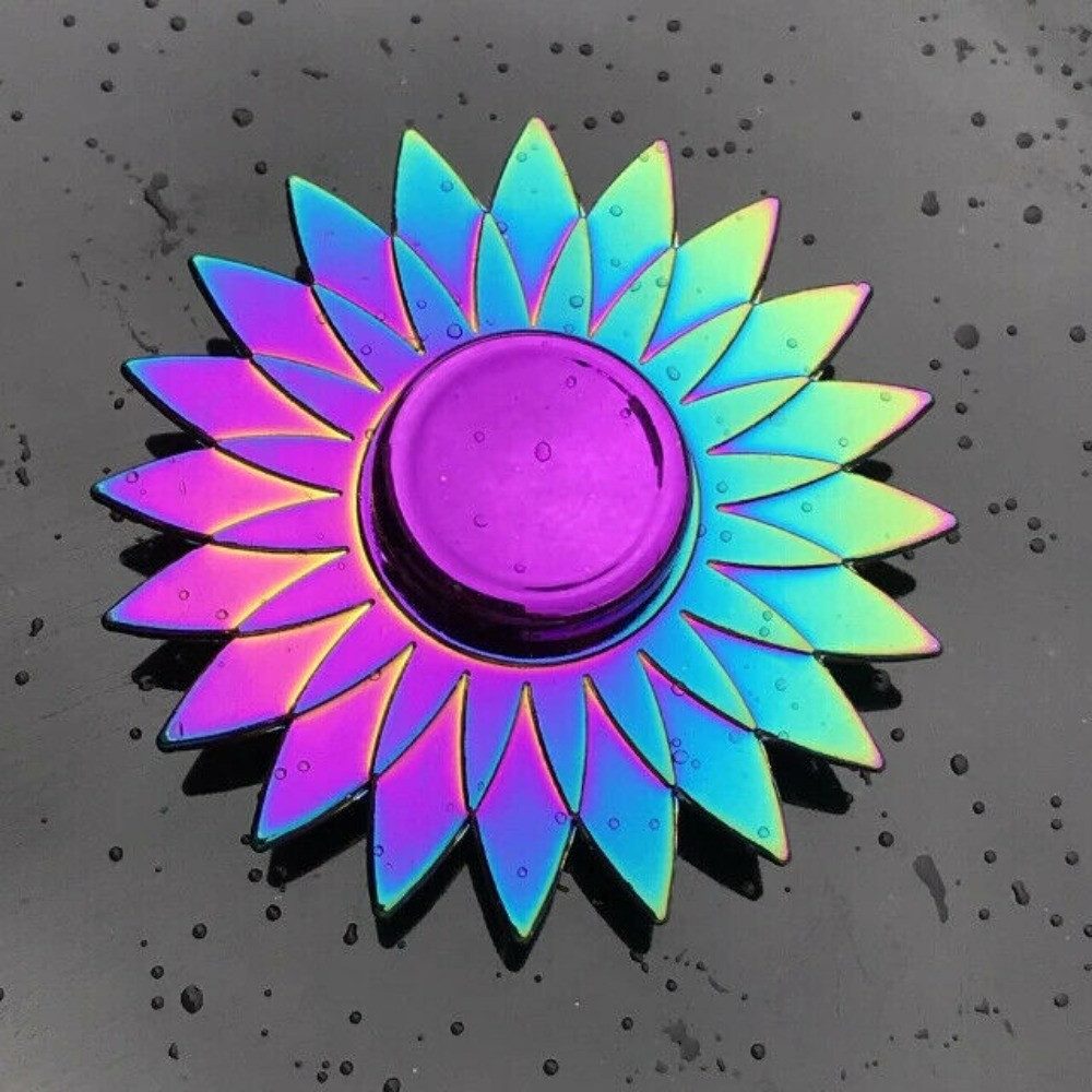 Tinisu Fidget Spinner Tinisu Fidget Spinner Kreisel Anti Stress Hand Rainbow Metall Finger