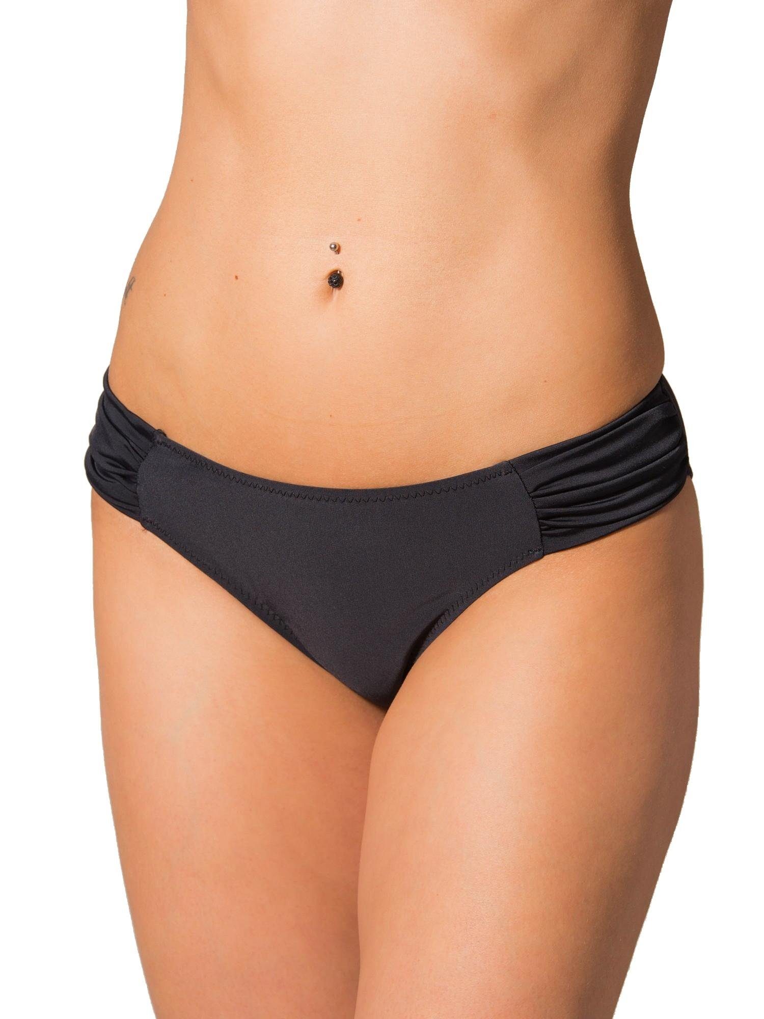 Aquarti Bikini-Hose Aquarti Damen Bikinihose mit seitlichen Raffungen