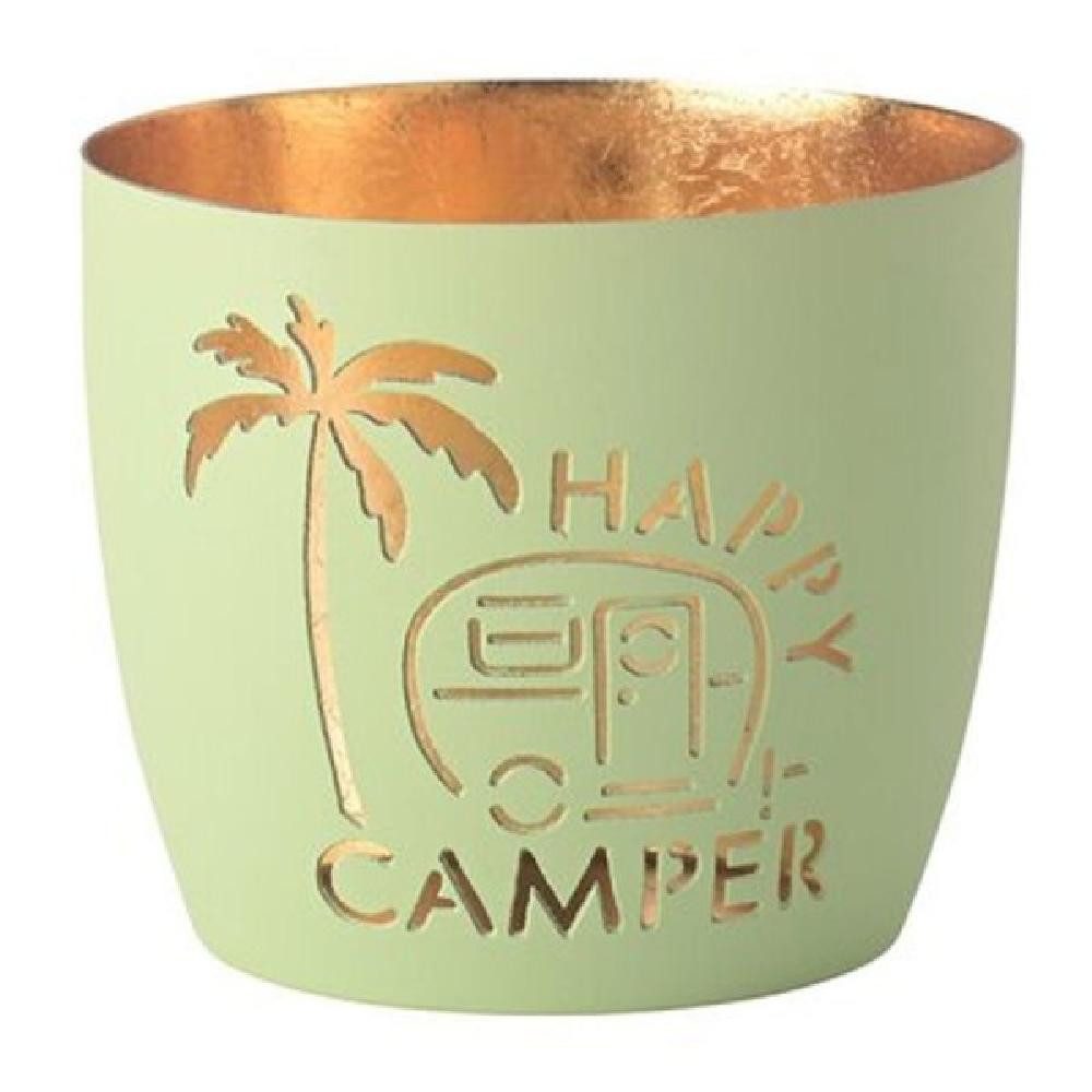 Giftcompany Windlicht Windlicht Madras Happy Camper Pastellgrün/Gold günstig online kaufen