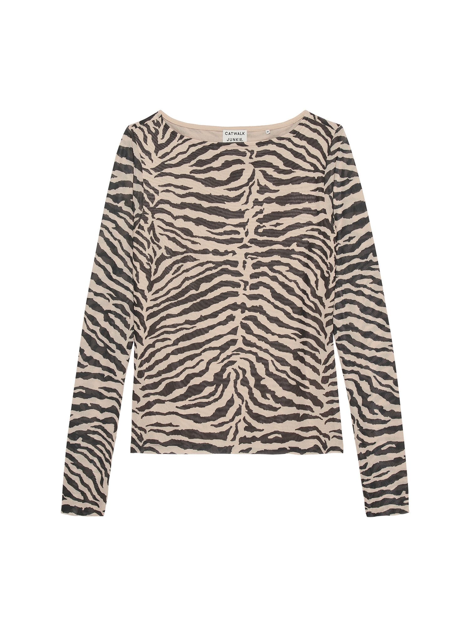 Catwalk Junkie Langarmshirt Zebra mesh long sleeve