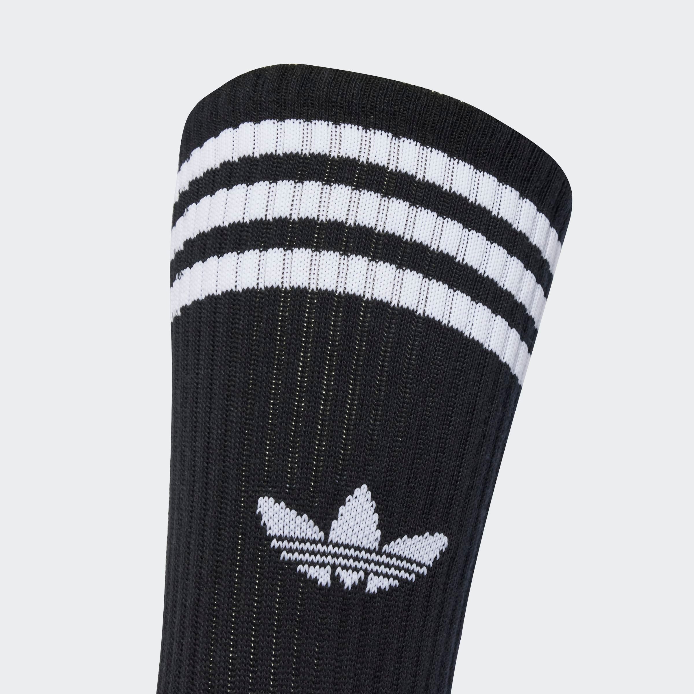 adidas Originals Sportsocken 3-STREIFEN HIGH CREW, 3 PAAR (3-Paar) wadenlange Passform, 3er-Pack, für Erwachsene