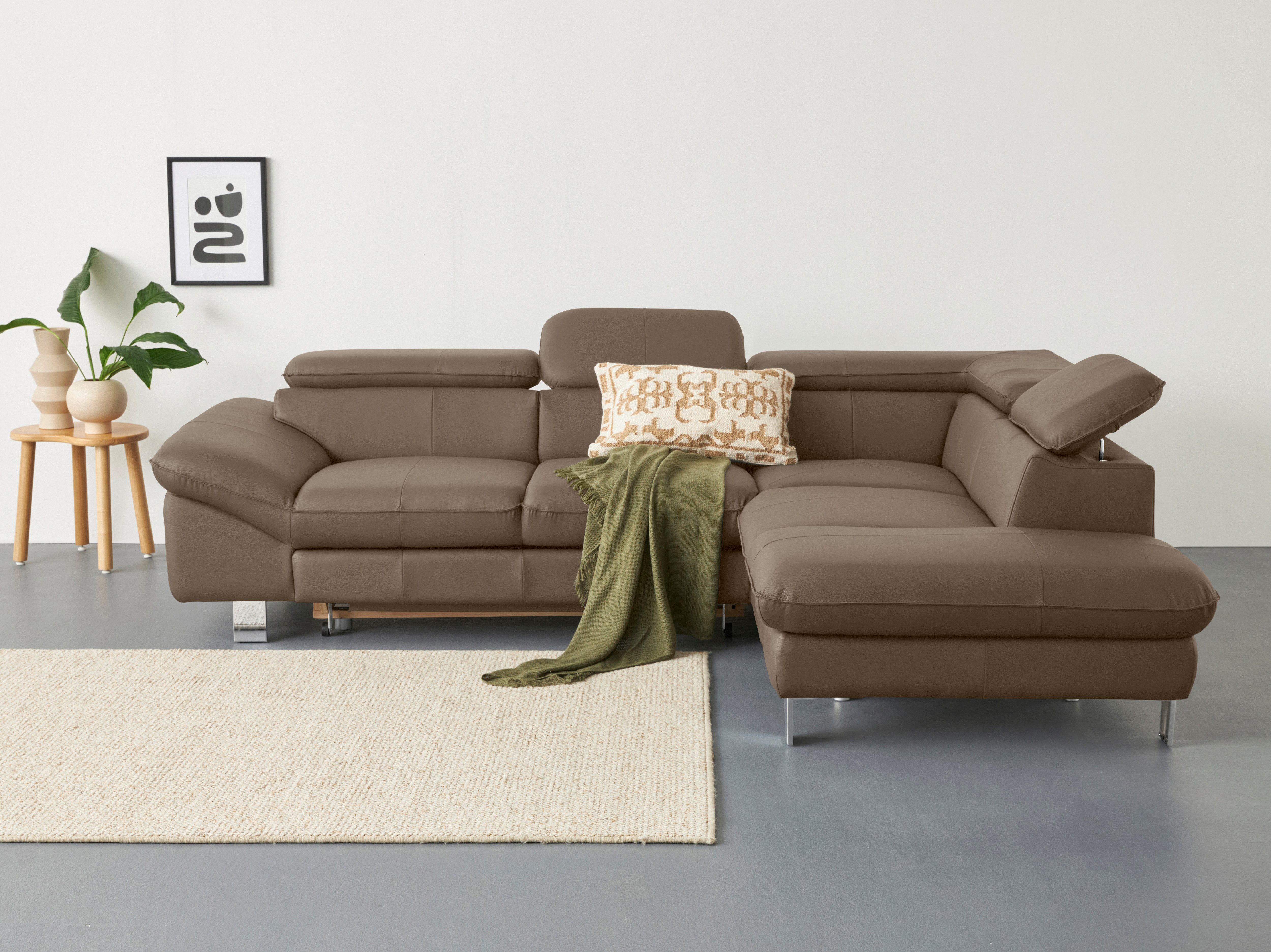 COTTA Ecksofa Driver L-Form, mit Kopfteilverstellung, günstig online kaufen