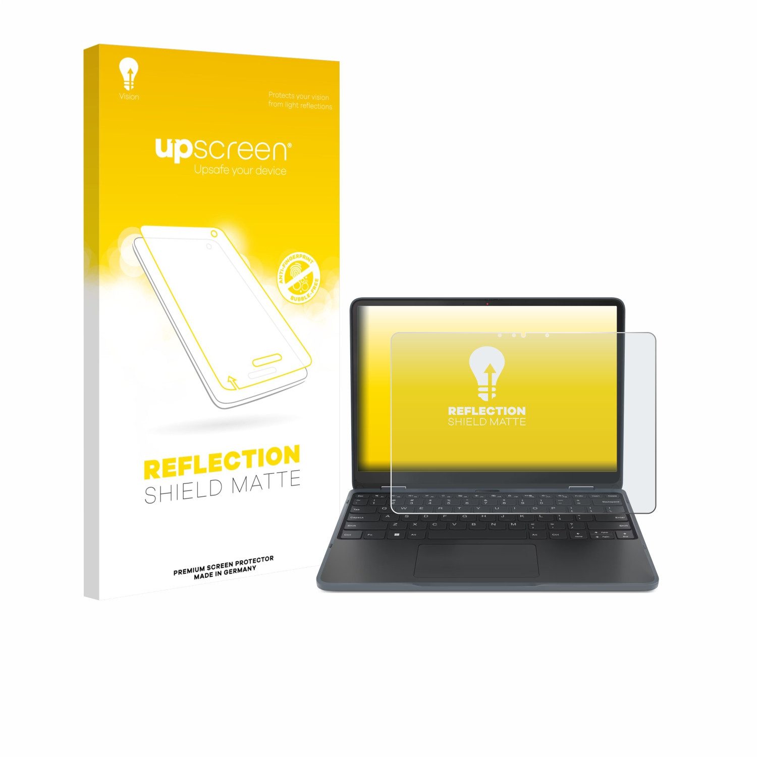 upscreen Displayschutzfolie Schutzfolie für Lenovo 500w Yoga Gen 4, Displayschutz Schutz Folie Matt Entspiegelungsfolie