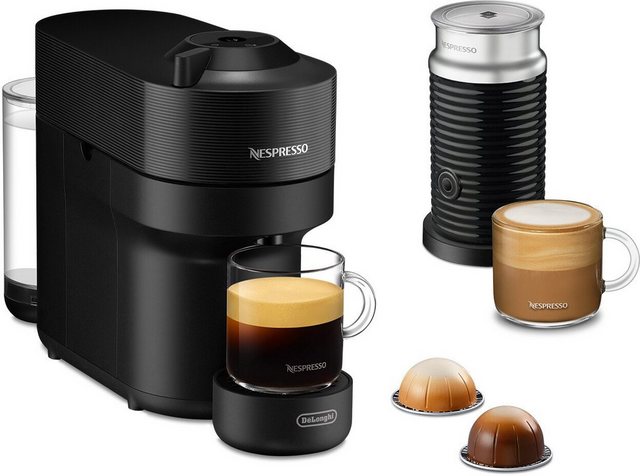Nespresso Kapselmaschine Vertuo Pop ENV90.BAE von DeLonghi, inkl. Aeroccino Milchaufschäumer, Willkommenspaket mit 12 Kapseln  - Onlineshop OTTO