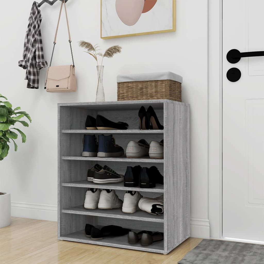 vidaXL Schuhregal Schuhschrank Grau Sonoma 60x35x70 günstig online kaufen
