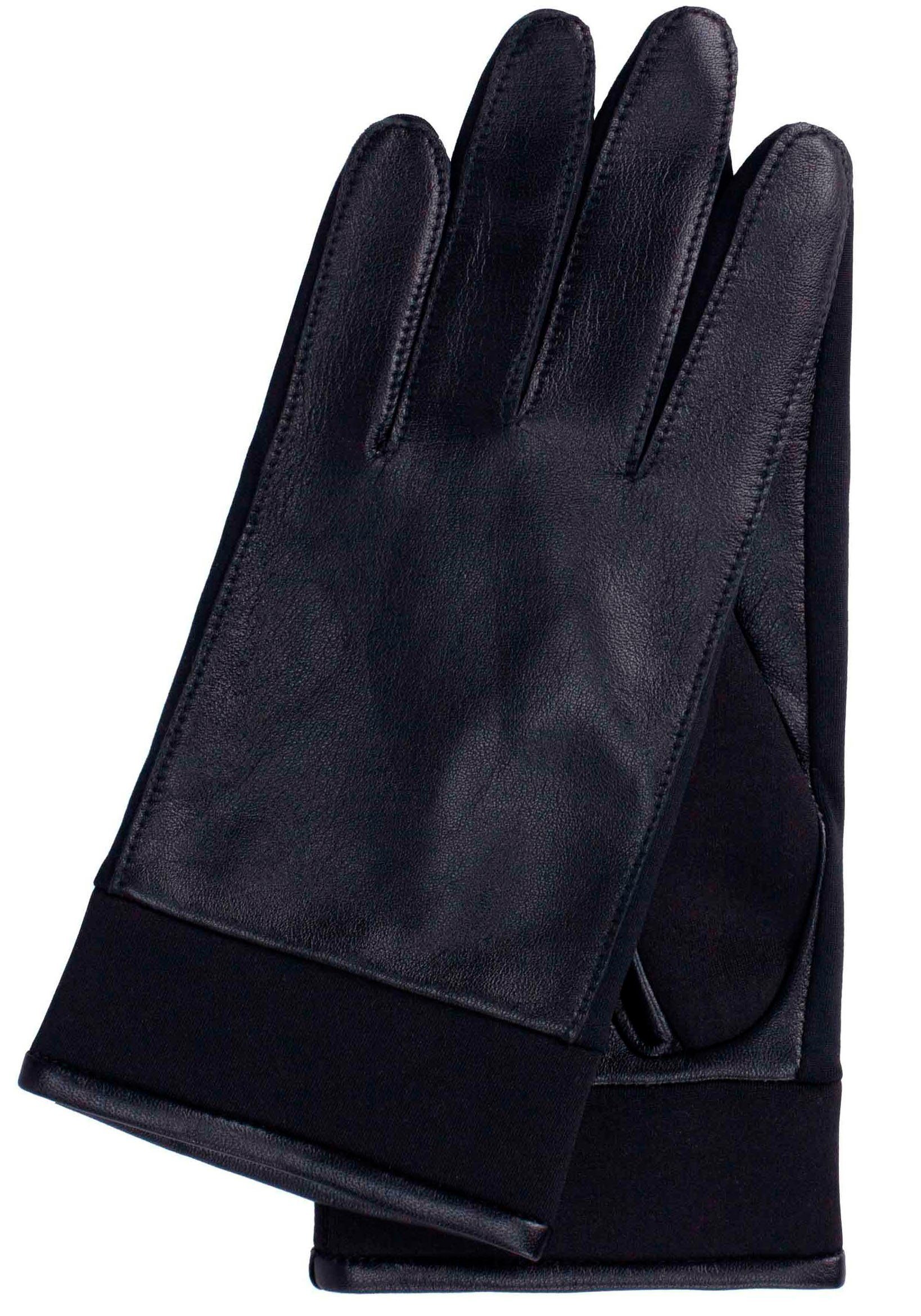 KESSLER Lederhandschuhe Stella Neopreneinsätze black