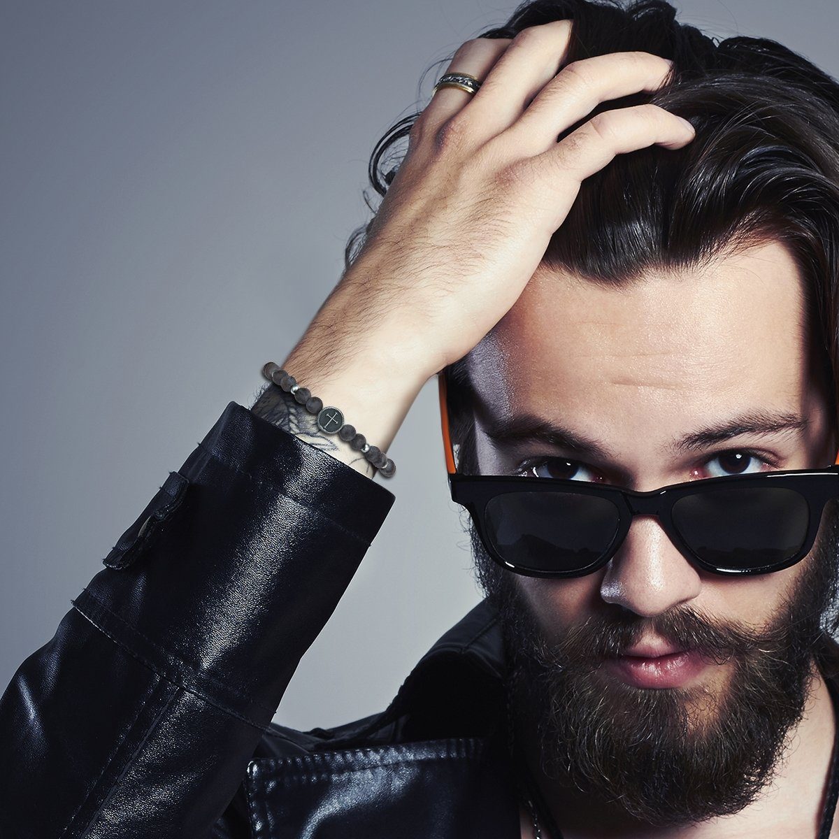 True Rebels Armband Kreuz silber, aus Edelstahl günstig online kaufen