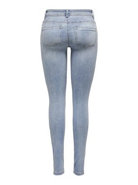 ONLY Skinny-fit-Jeans ONLWAUW MW DESTROY BLEACH DNM GUA mit Destroyed Effekt