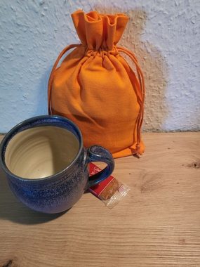 Organzabeutel24 Aufbewahrungstasche 3 Baumwollsäckchen, Stoffbeutel, Geschenkbeutel - orange -, 100% Baumwolle für Adventskalender