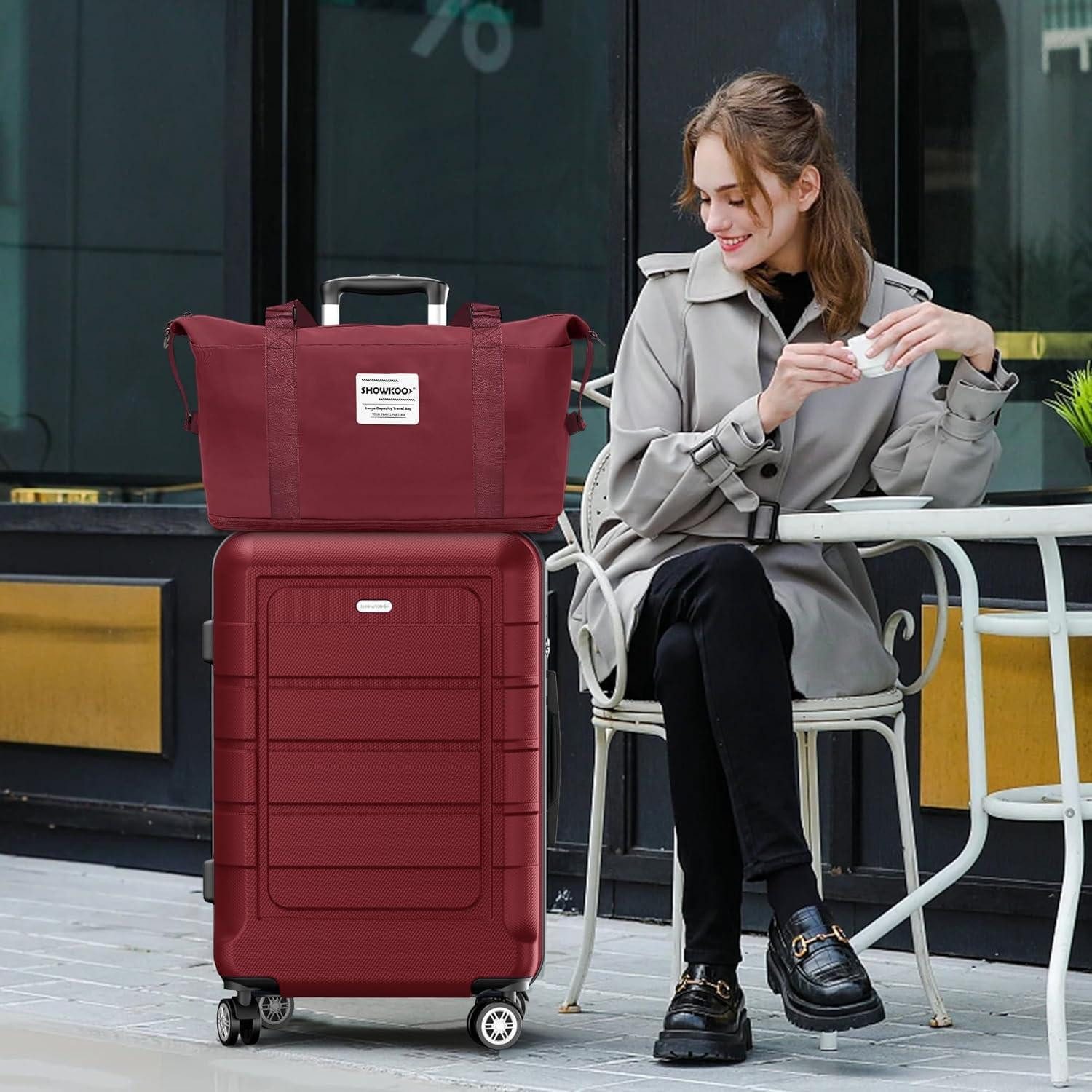 LuxusKollektion Kofferset Koffer Set Hartschale Leicht ABS+PC Erweiterbar Handgepäck Sets 4