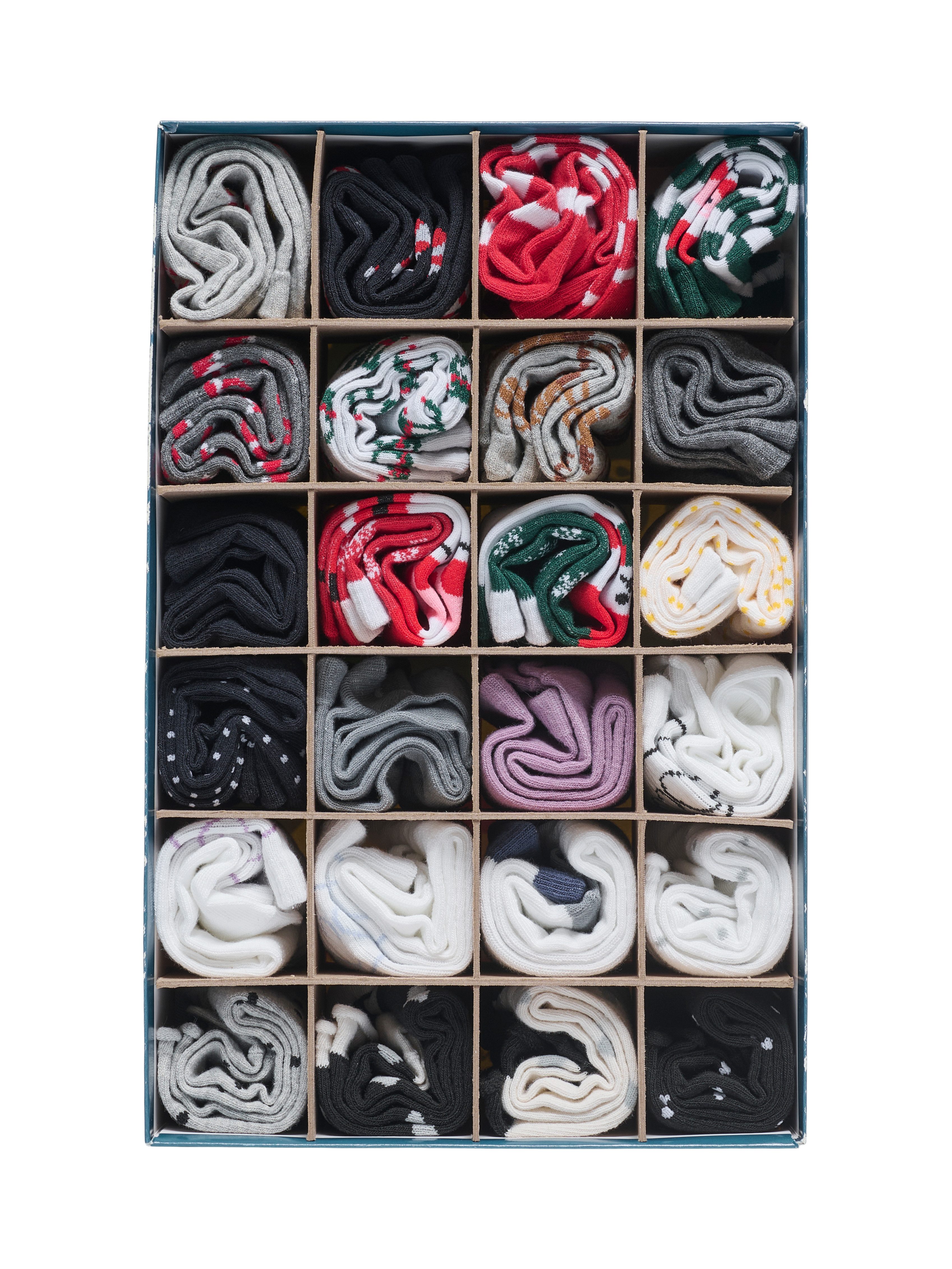 ONLY Freizeitsocken ONL24 MULTI XMAS SOCK Adventskalender (Packung, 24-Paar günstig online kaufen