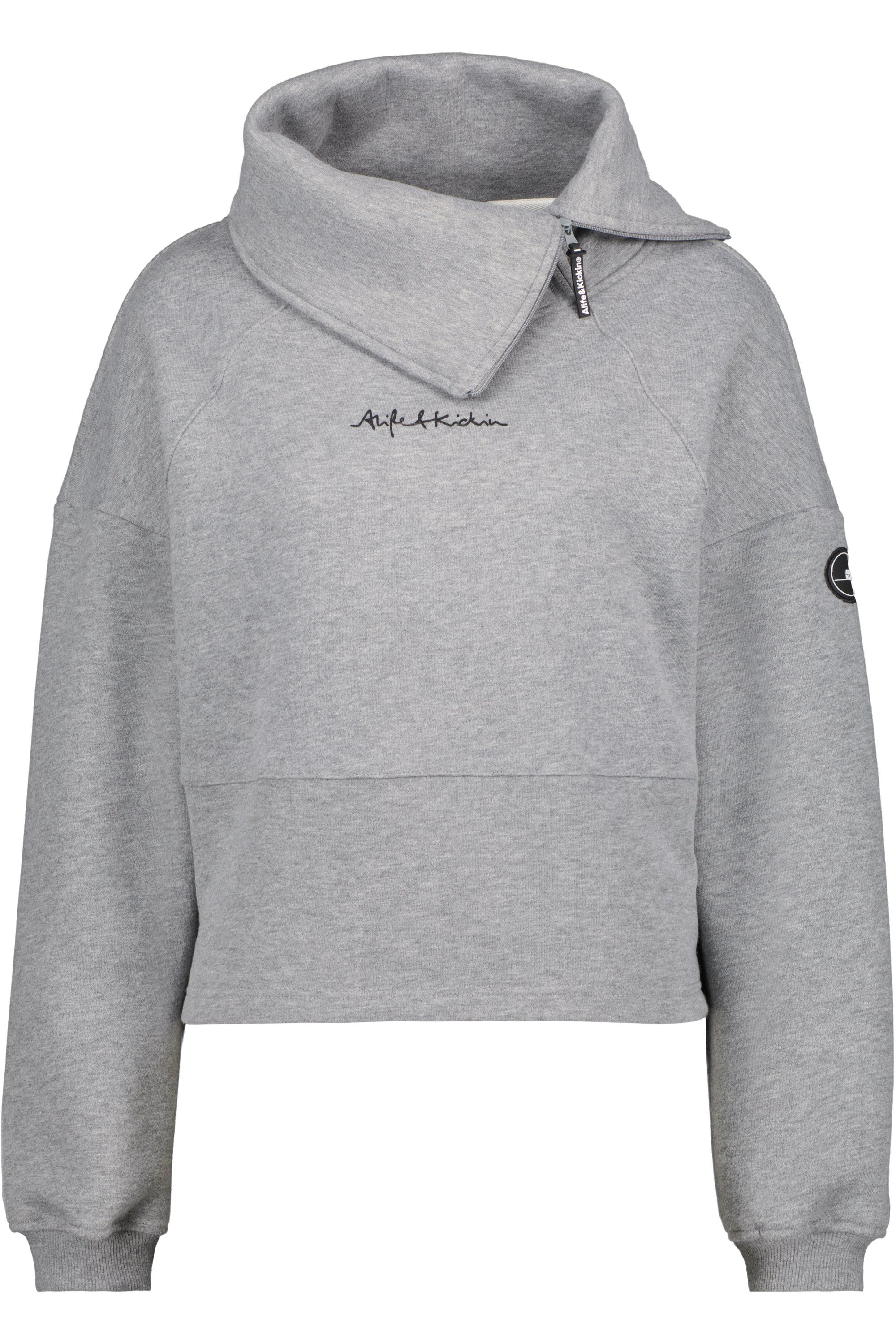 Alife & Kickin Sweatshirt steal melange Sweat LiaAK Damen A Sweatshirt