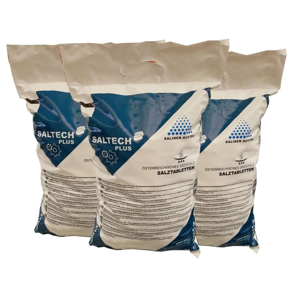 Salinen Austria SALTECH plus 3x10kg Salztabletten Regneriersalz Wasserenthärter Regeneriersalz