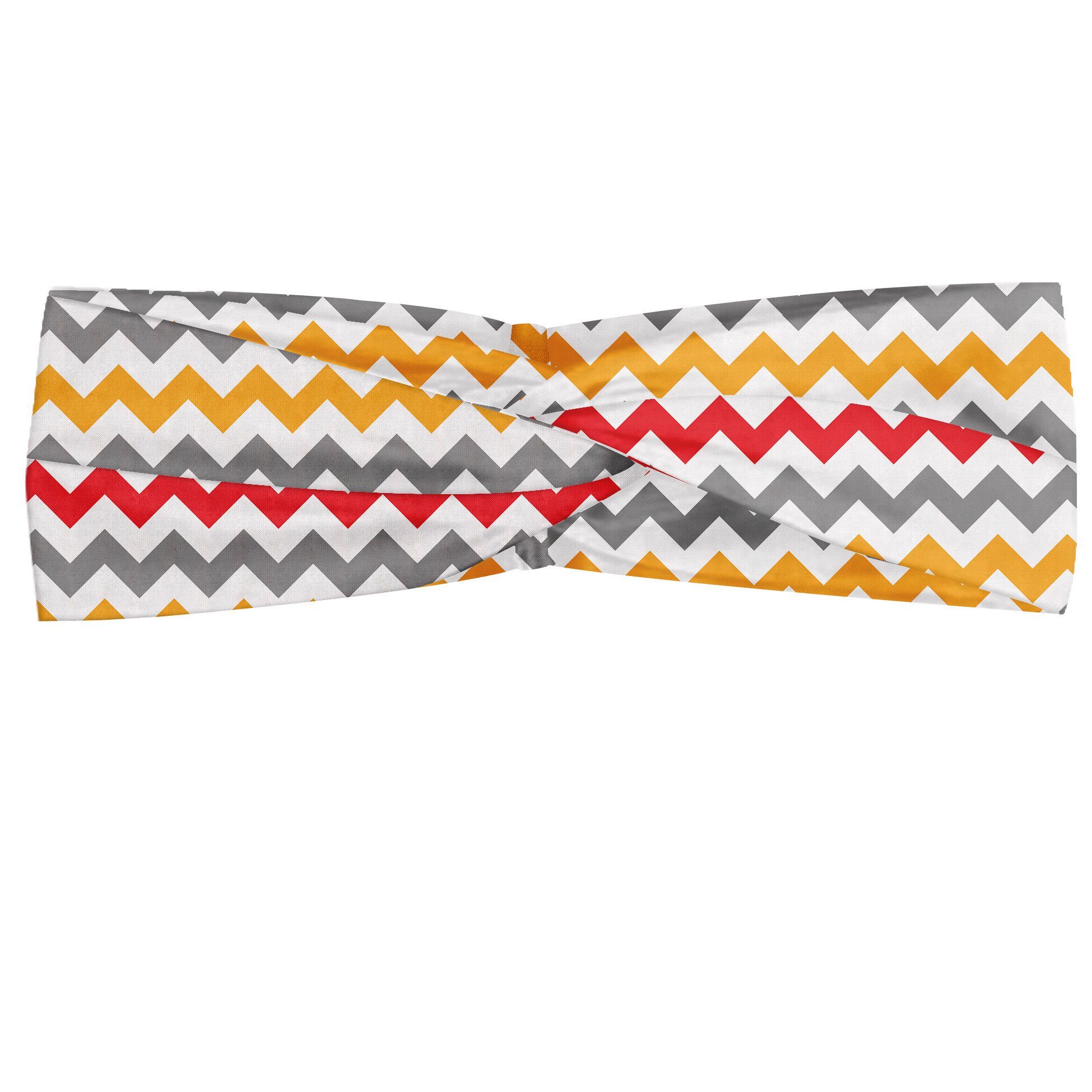 Abakuhaus Stirnband Elastisch und Angenehme alltags accessories Bunt Abstrakte Retro Chevron