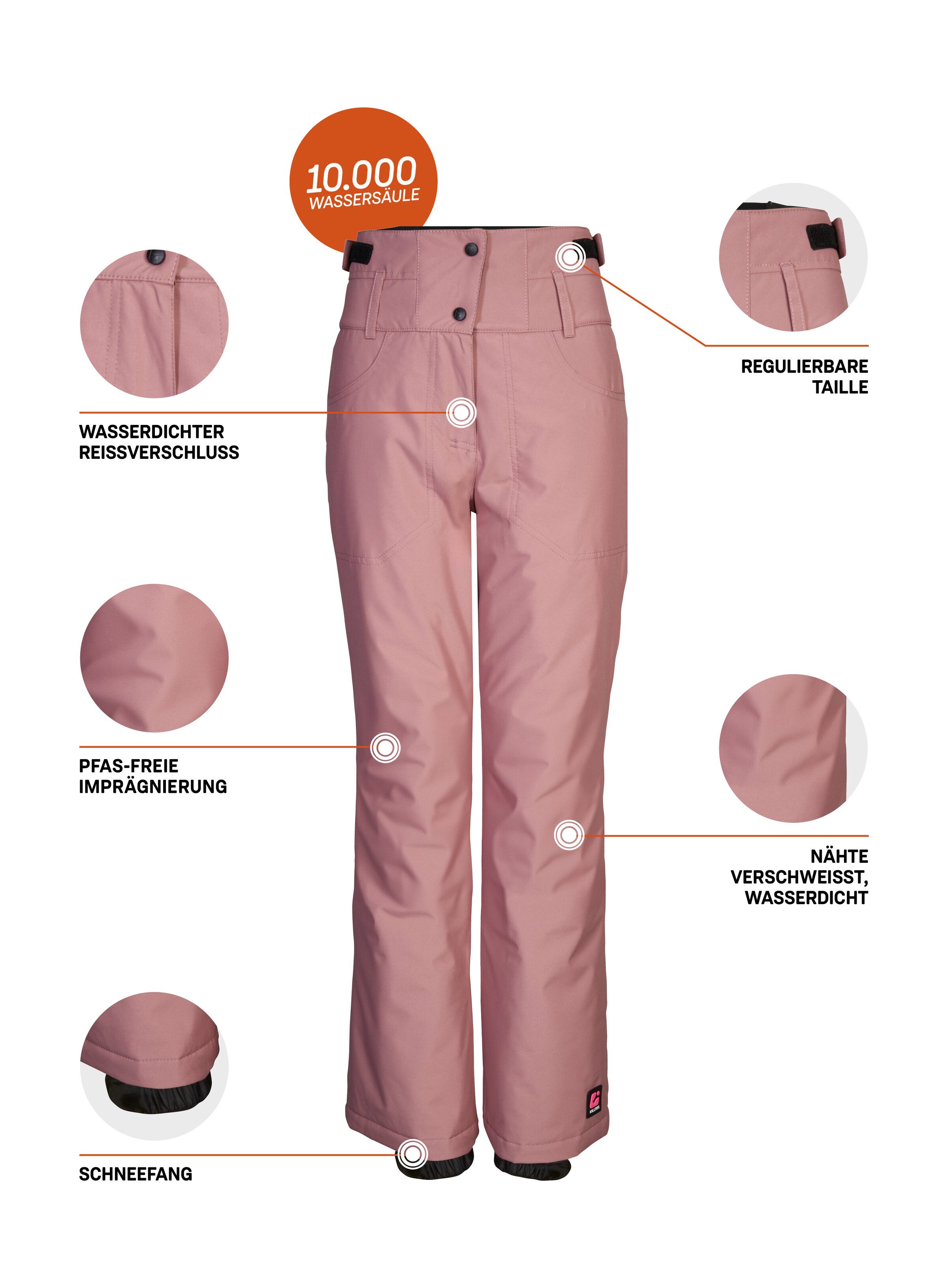 Killtec Skihose KSW 212 GRLS SKI PNTS Wasserdichte, atmungsaktive Skihose mit verstellbarer Taille – Bild 5 von 5