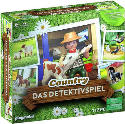 Playmobil® Spiel, Brettspiel »Playmobil 70763 - Country - Das Detektivspiel, Komplettpaket«