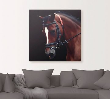 Artland Leinwandbild Dressur Pferd, Haustiere (1 St), auf Keilrahmen gespannt