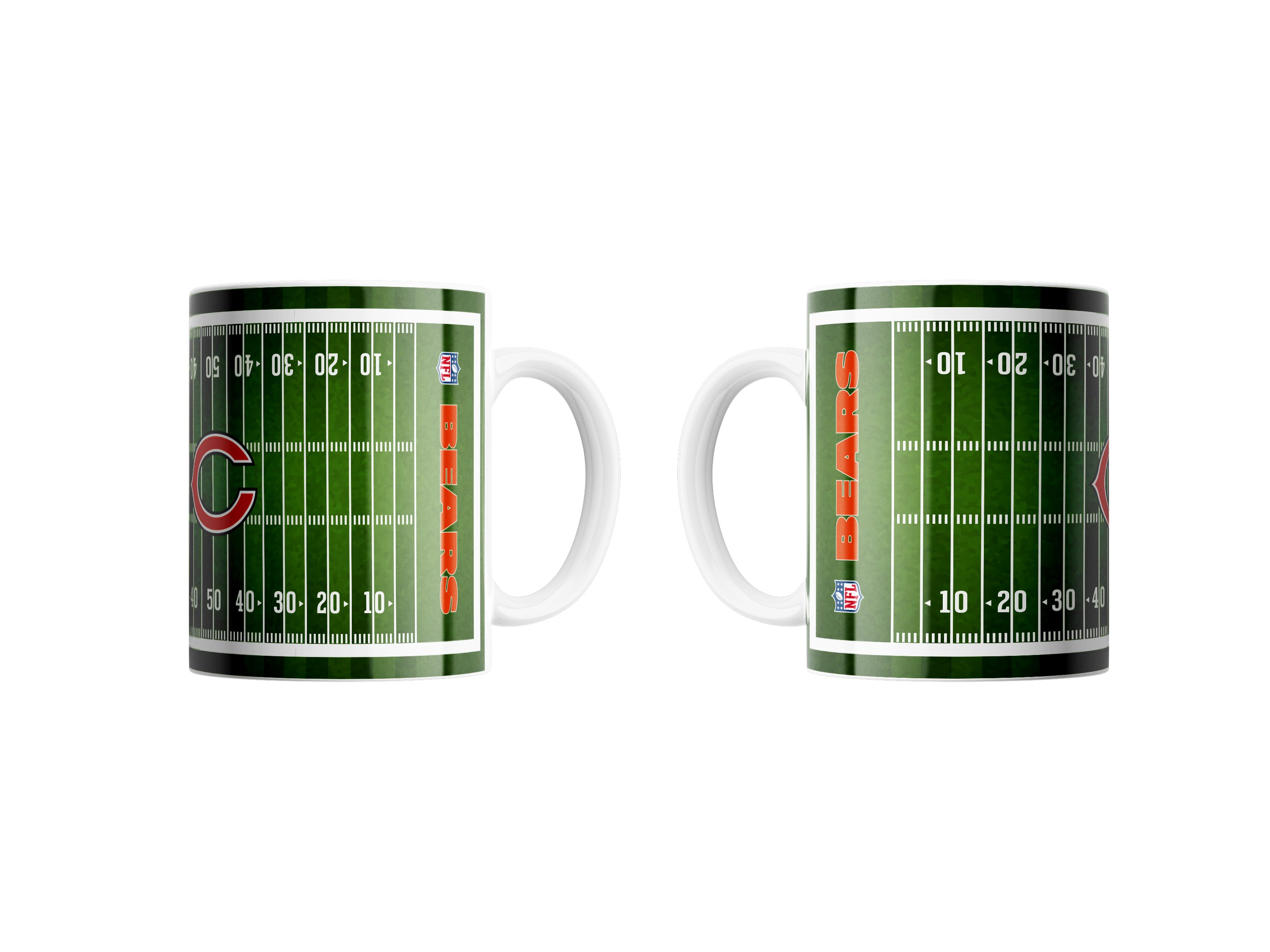 Chicago Bears Becher Chicago Bears Jumbo-Tasse „Field“ 450ml, Keramik