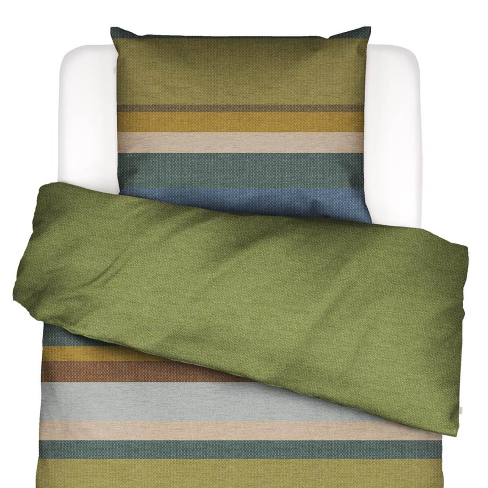 Essenza Bettwäsche Kim Green Flanell Brushed Renforcé, Flanell, 2 teilig, g günstig online kaufen