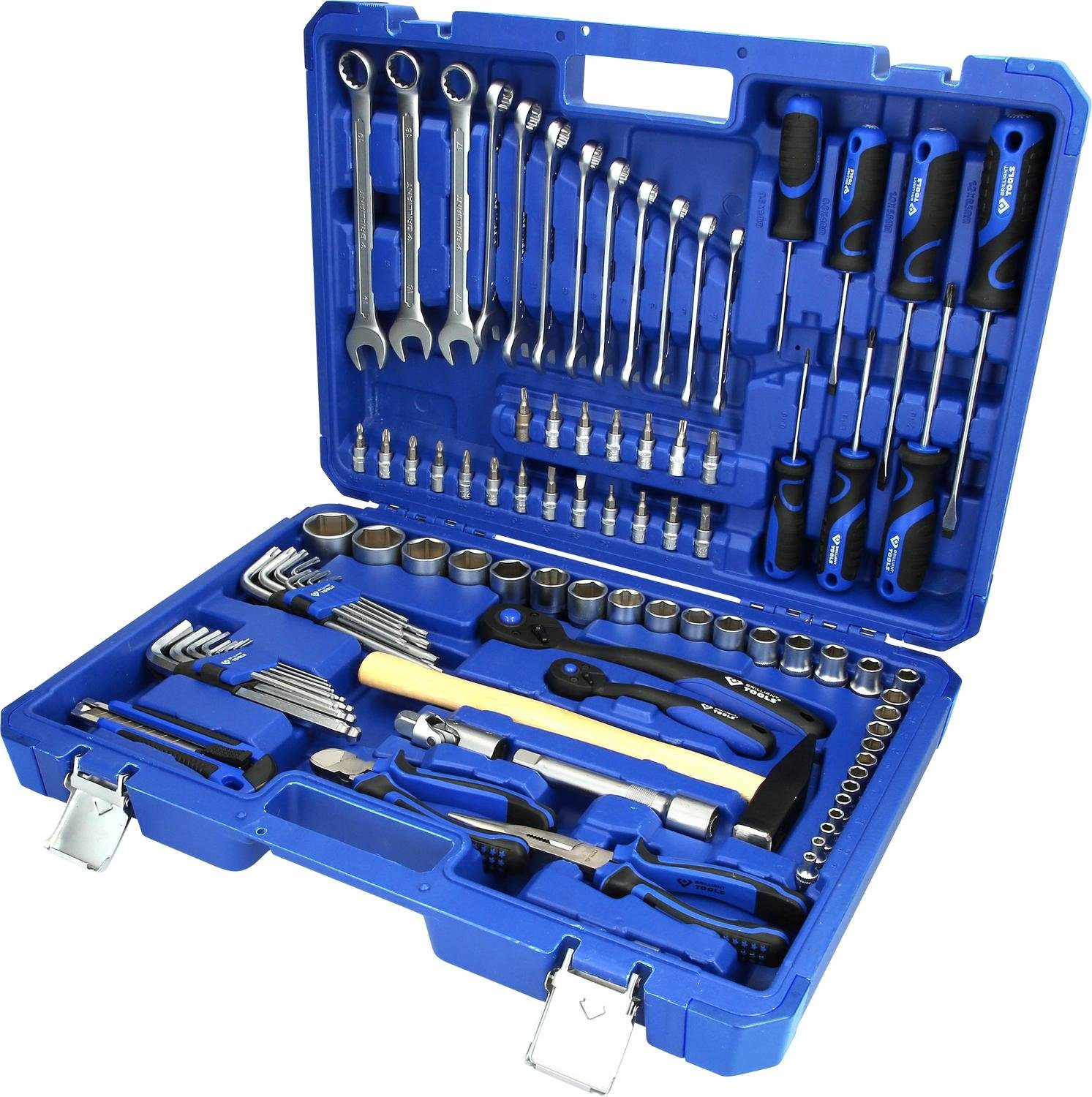 Steckschlüssel 1/4" + 1/2" Universal-Werkzeug-Satz, 95-tlg