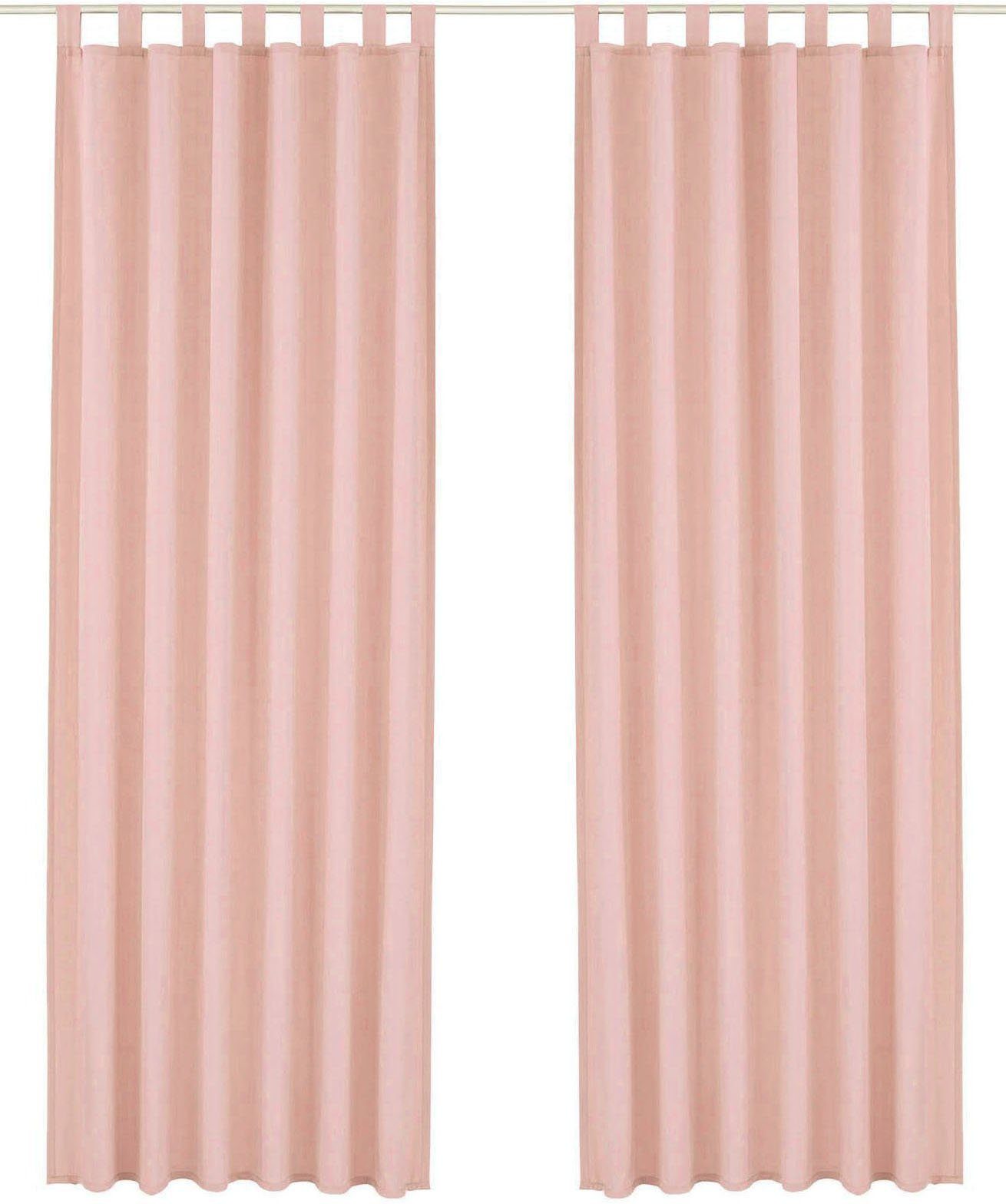 my home Vorhang Raja (2 St), Schlaufen, blickdicht, Polyester, 2er-Set, Bes günstig online kaufen