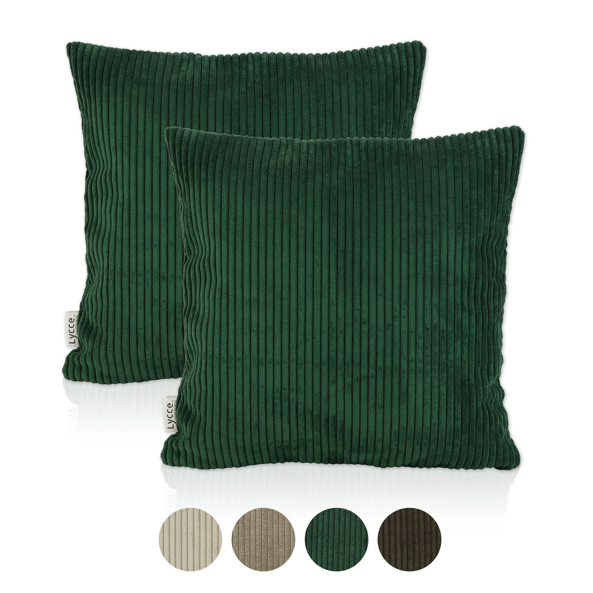 Lycce Dekokissen Kissenbezug 2er Set CORD günstig online kaufen